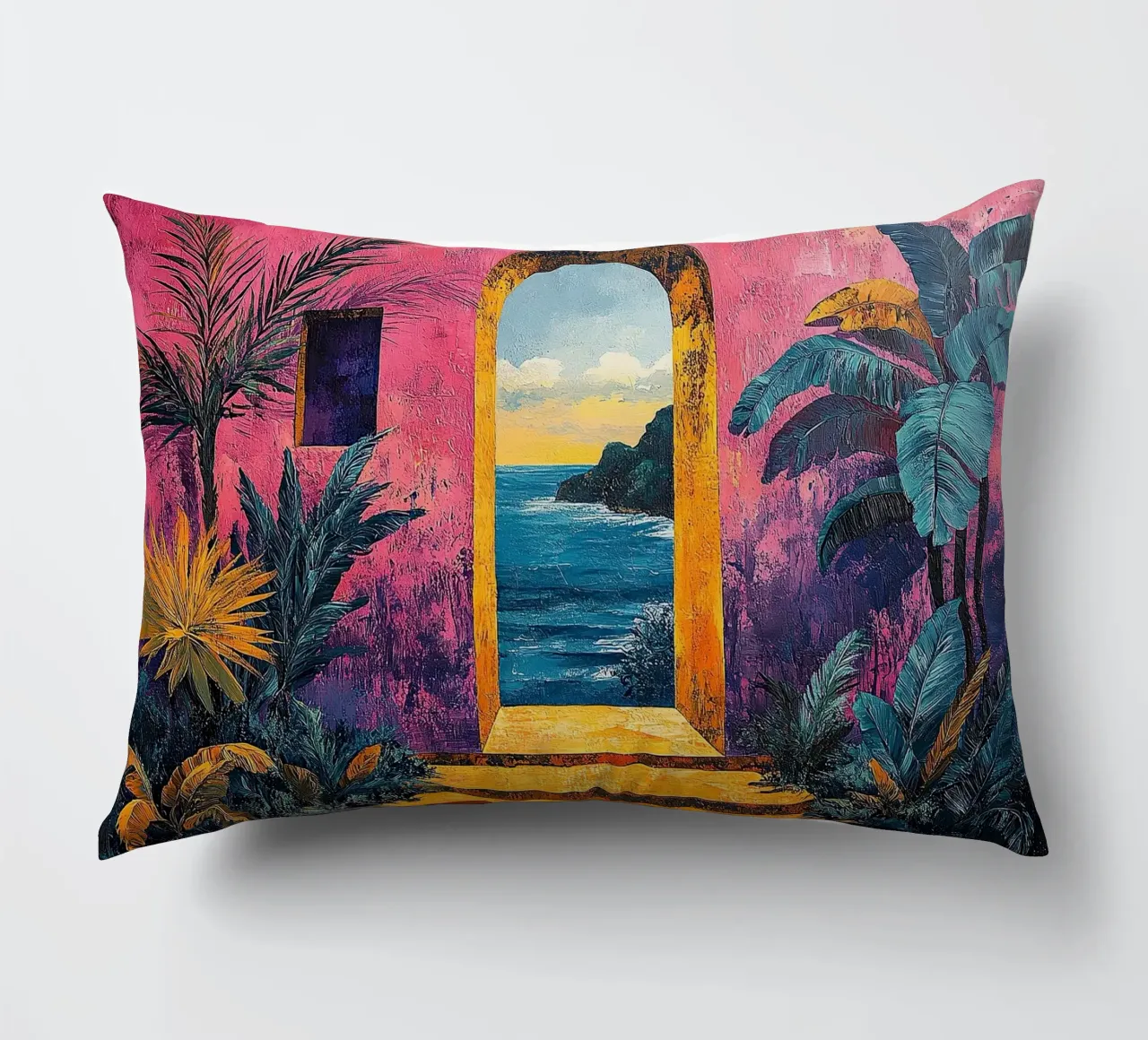 Matisse inspiriert Open Door cuscino da Nikis Art Studio