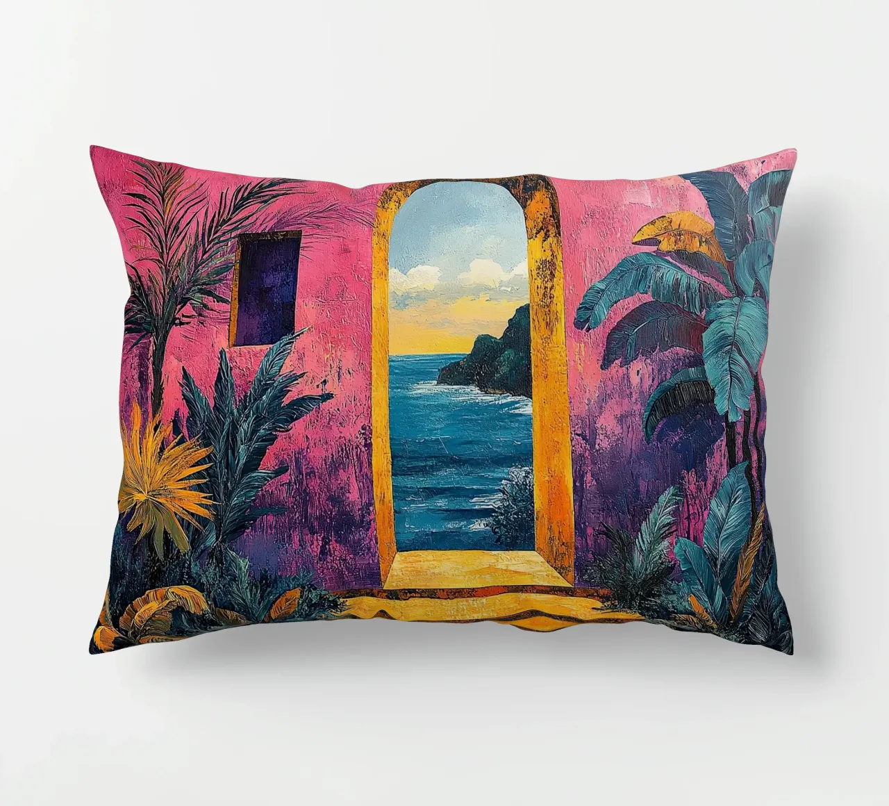 Matisse inspiriert Open Door cuscino da Nikis Art Studio