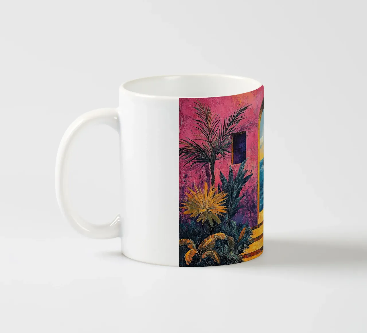 Matisse inspiriert Open Door tazza in ceramica da Nikis Art Studio
