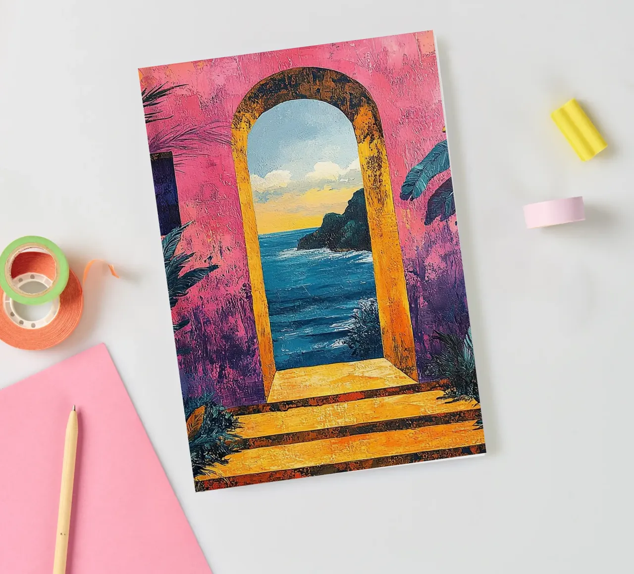 Matisse inspiriert Open Door notitieboek van Nikis Art Studio