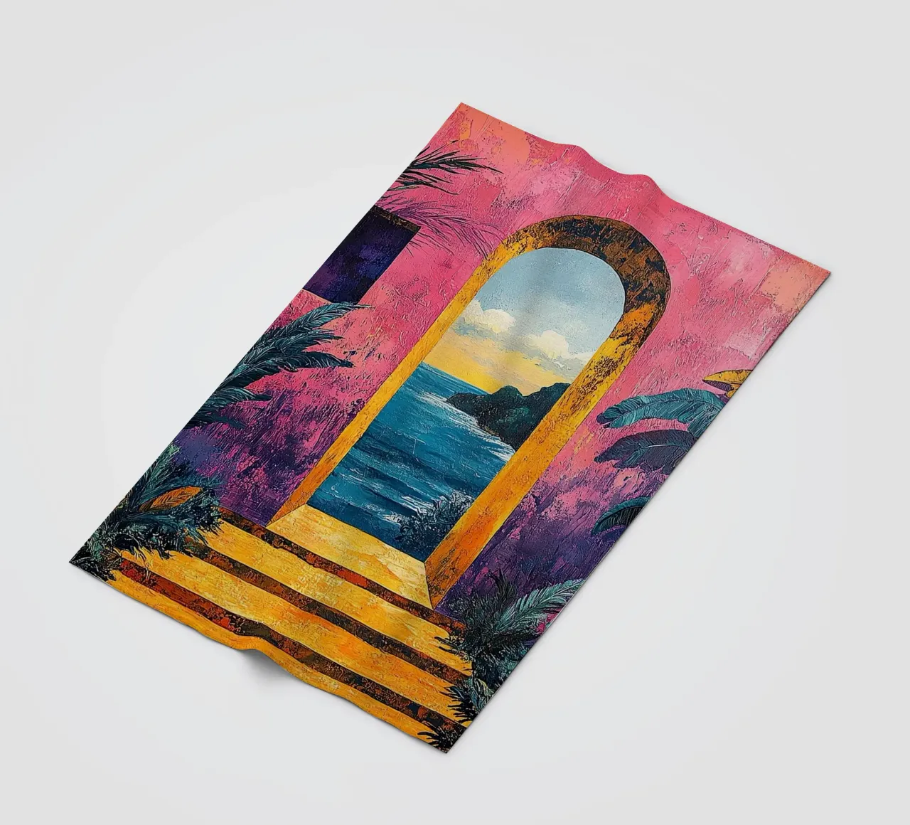 Matisse inspiriert Open Door coperta in pile da Nikis Art Studio