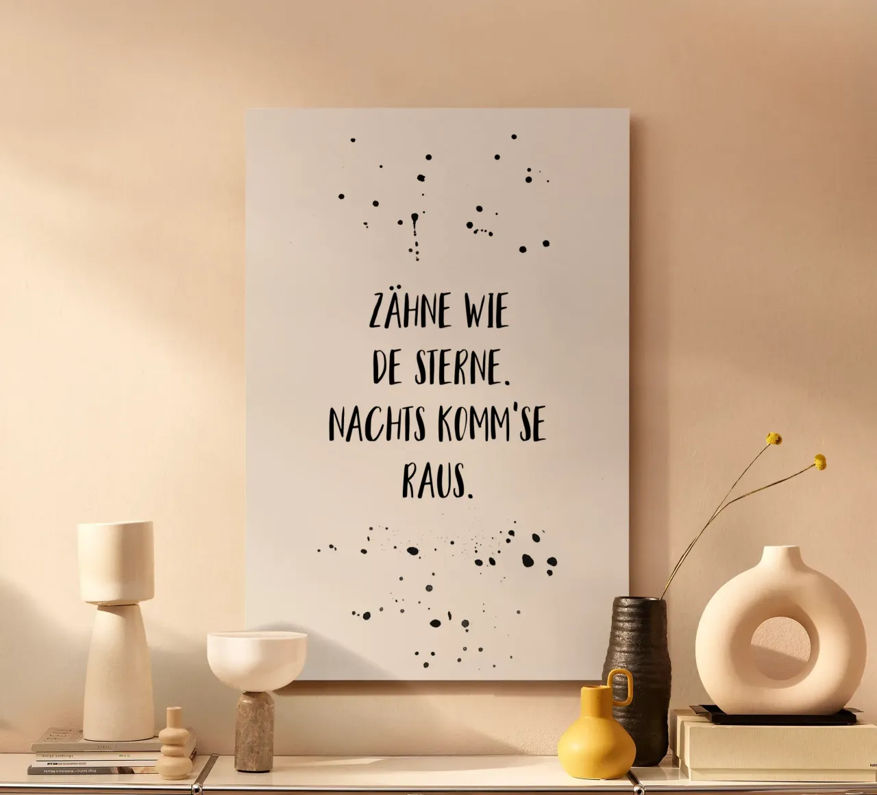 Berliner Schnauze ZÄHNE WIE DE STERNE forex plate by Melanie Viola