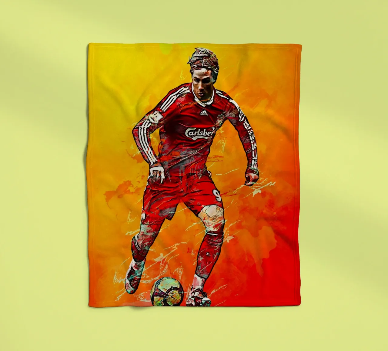 Fernando Torres coperta in pile da tenten