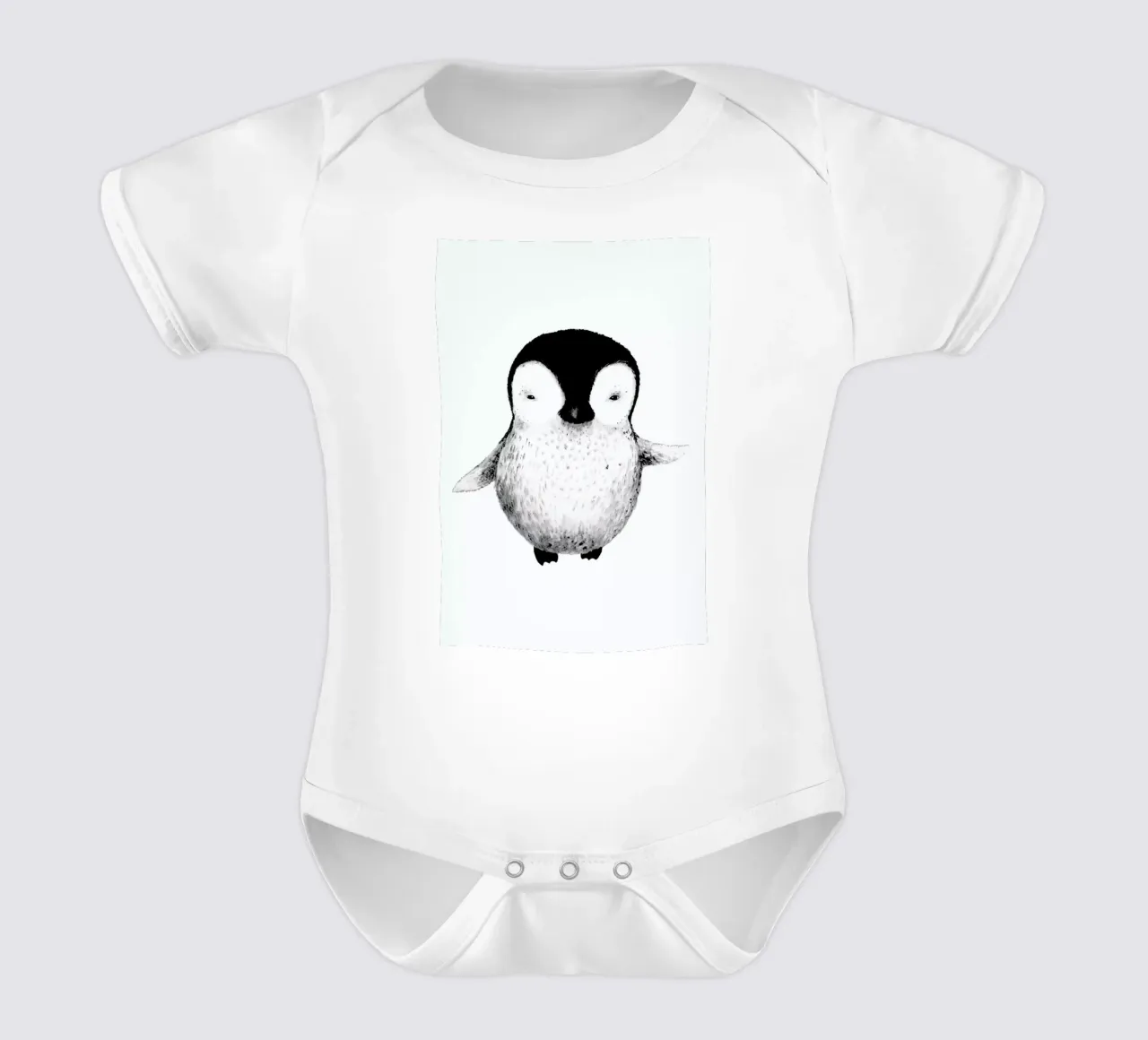 Penguin body neonato maniche corte da Tvinkla