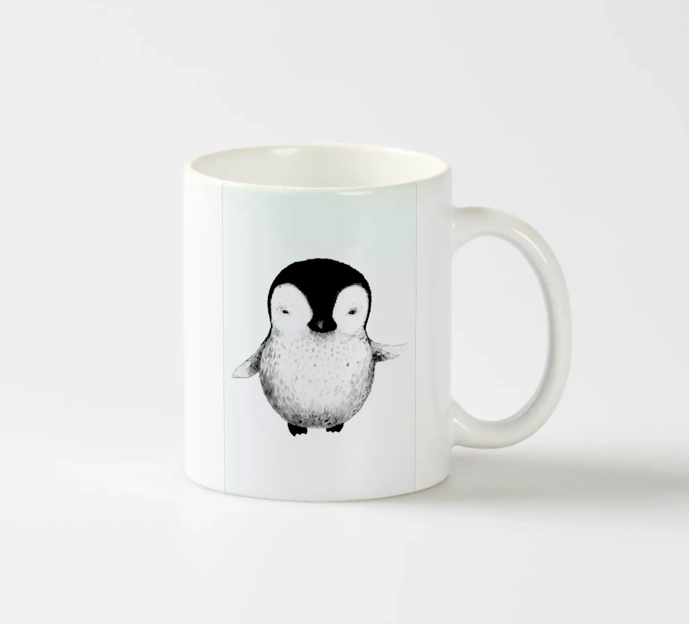 Penguin ceramic mug by Tvinkla