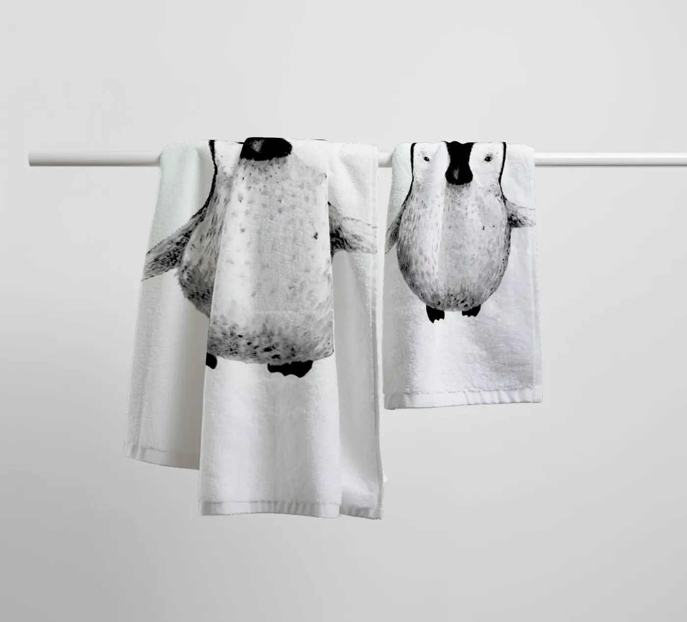Penguin badhanddoek van Tvinkla