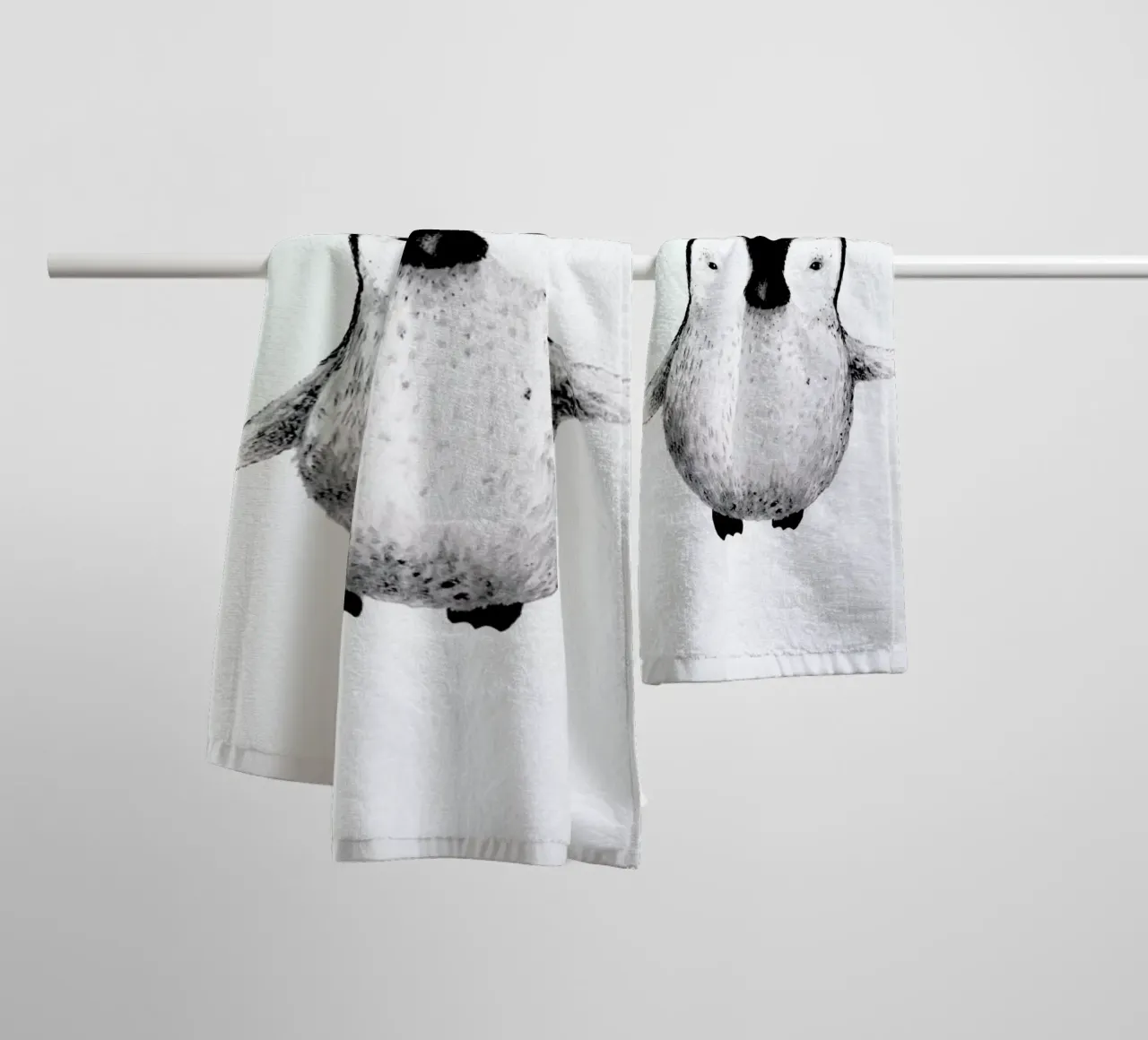 Penguin asciugamano da bagno da Tvinkla