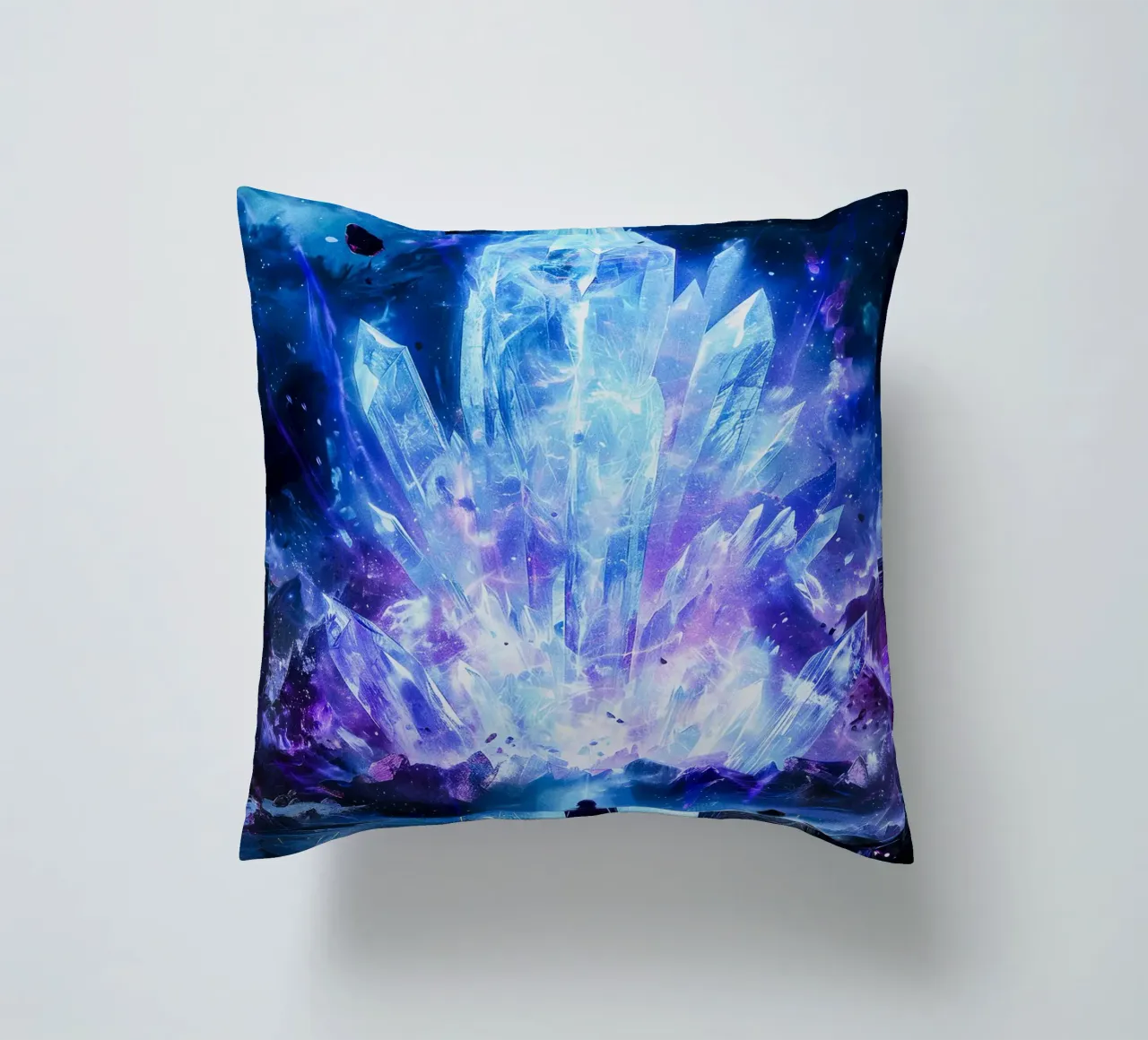Ethereal Crystal Realm cuscino da CreativeStudio