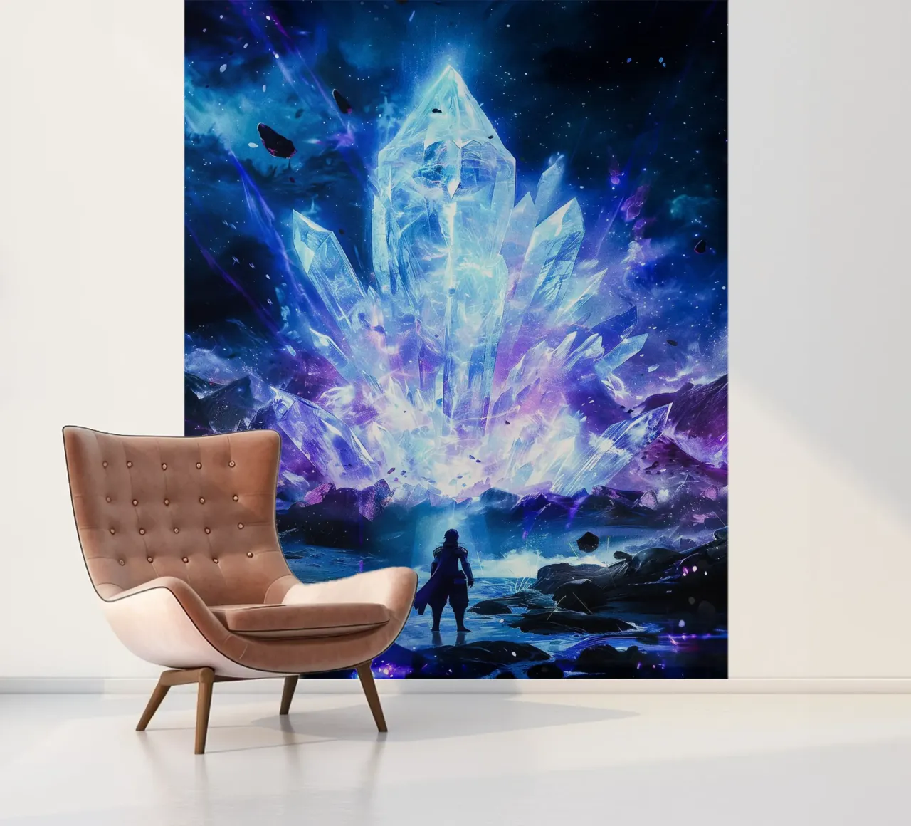 Ethereal Crystal Realm papier peint photo de CreativeStudio
