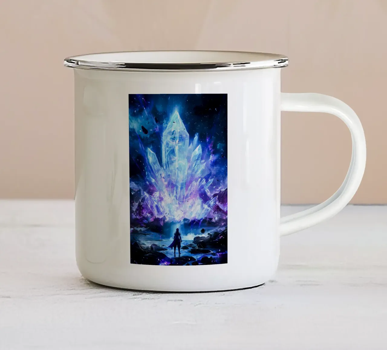 Ethereal Crystal Realm tazza in smalto da CreativeStudio