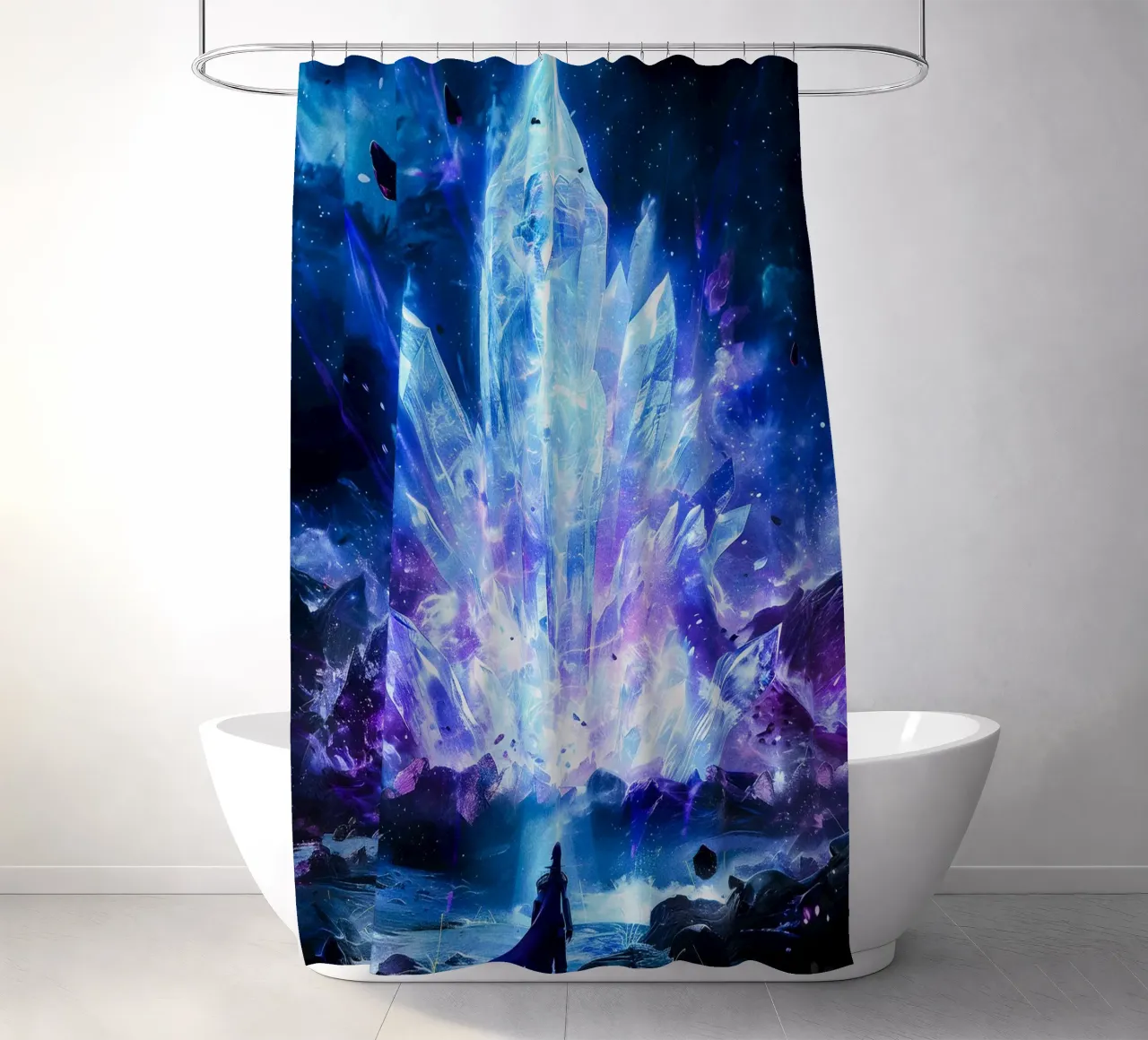 Ethereal Crystal Realm Duschvorhang von CreativeStudio