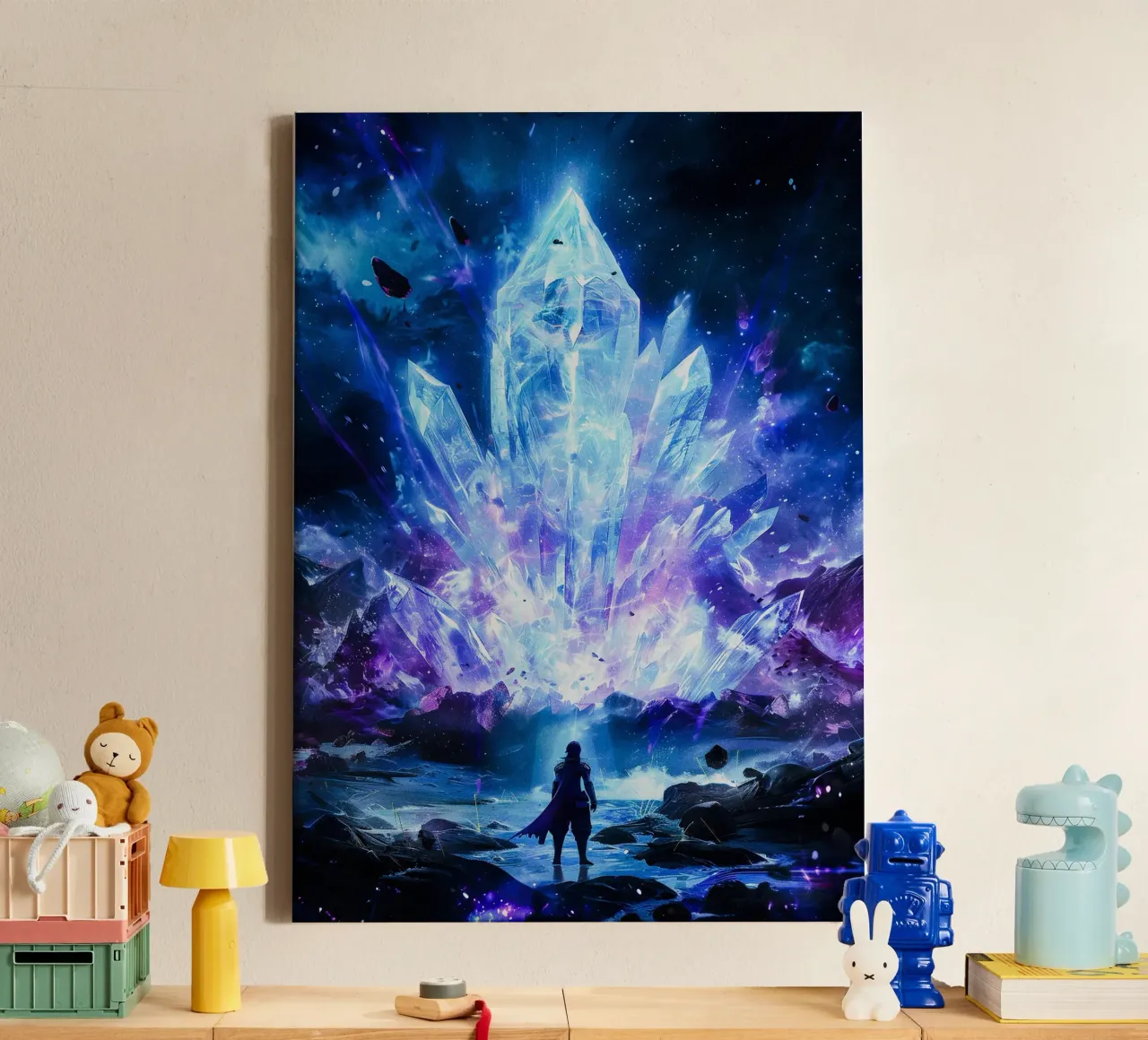 Ethereal Crystal Realm tela con Cornice a cassetta da CreativeStudio