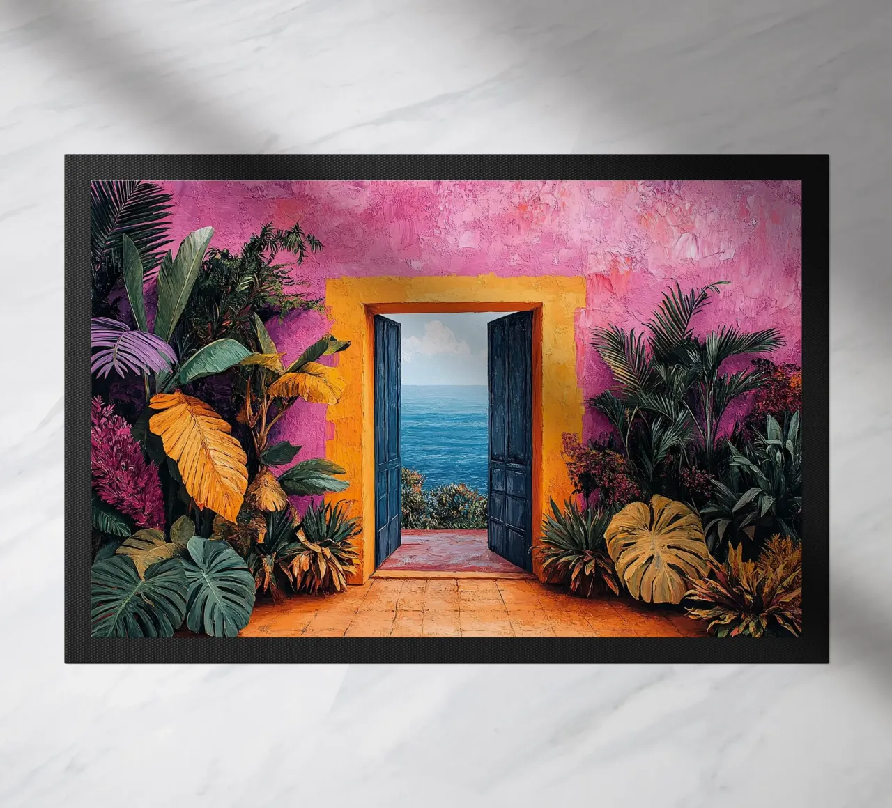 Dove vagano i colori zerbino da Nikis Art Studio