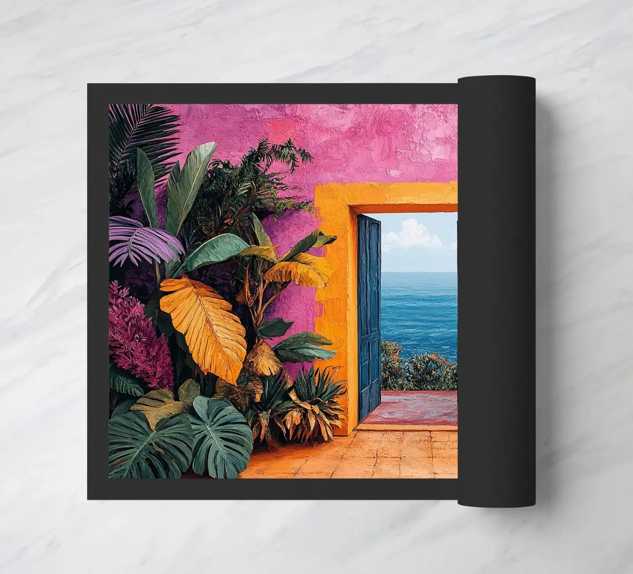 Dove vagano i colori zerbino da Nikis Art Studio