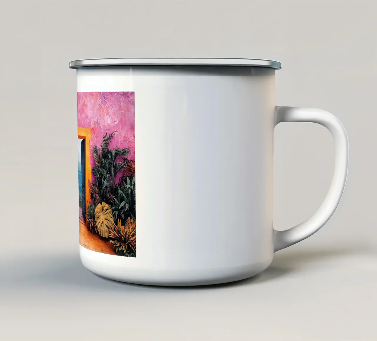 Dove vagano i colori tazza in smalto da Nikis Art Studio