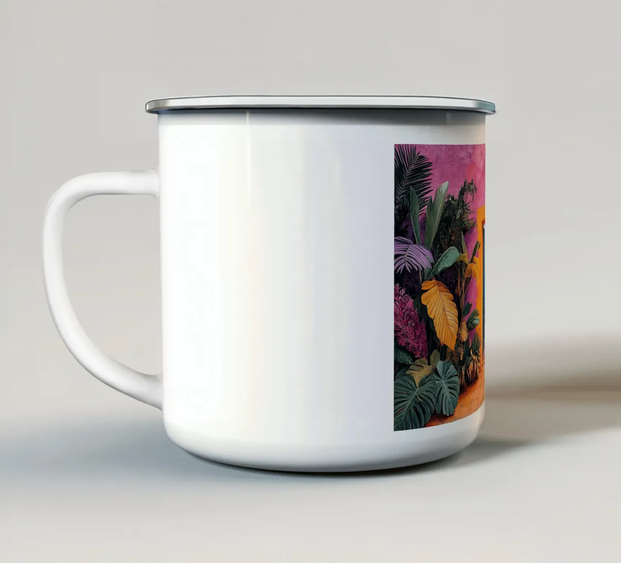 Dove vagano i colori tazza in smalto da Nikis Art Studio