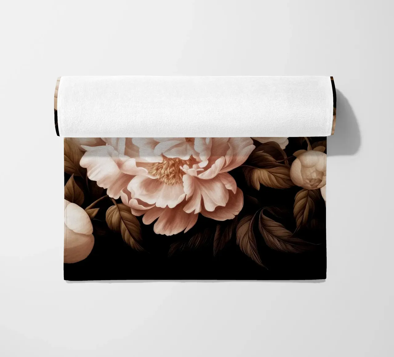 Bouquet di peonie bianche e crema in grassetto vintage telo mare da Flower Garden - Uta Naumann