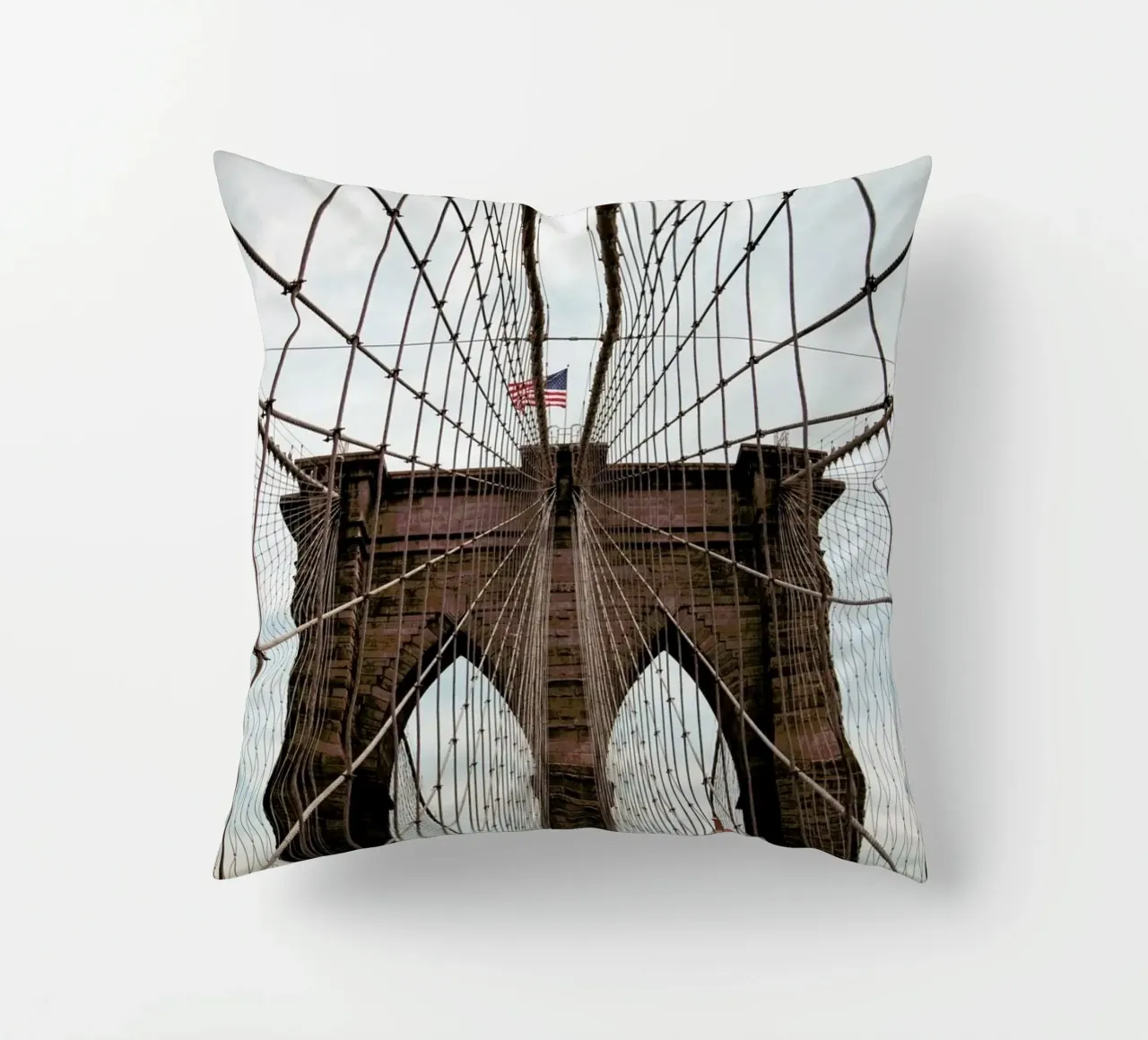 Brooklyn Bridge cuscino da Flo Klein