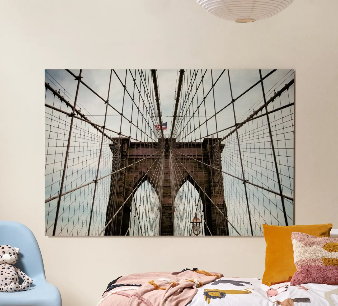 Brooklyn Bridge carta hahnemühle da Flo Klein