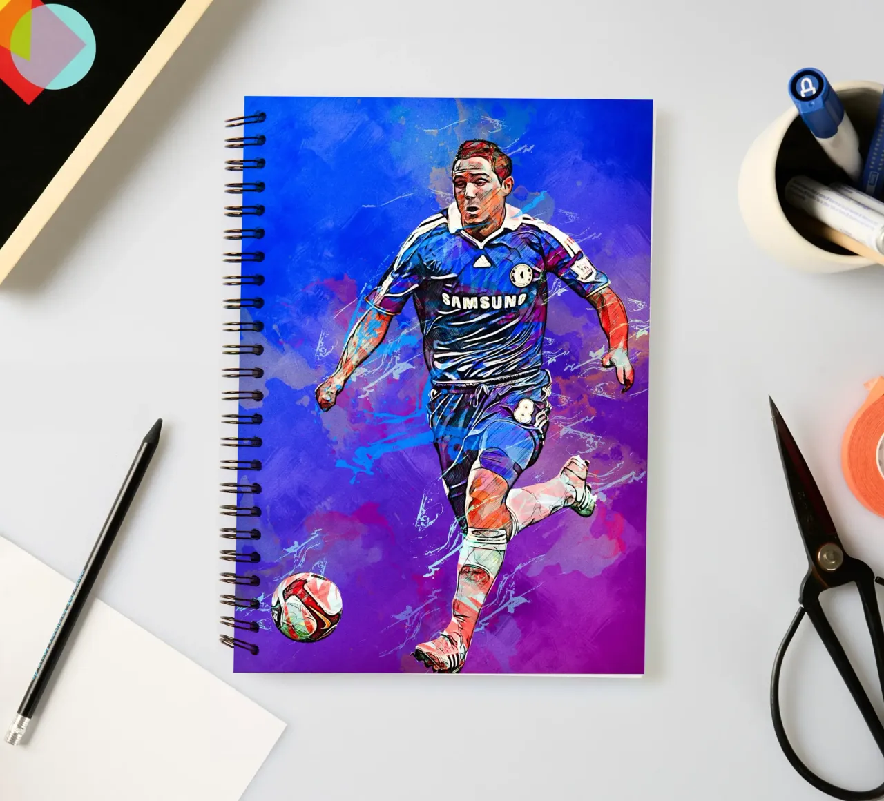 Frank Lampard spiral notebook by tenten