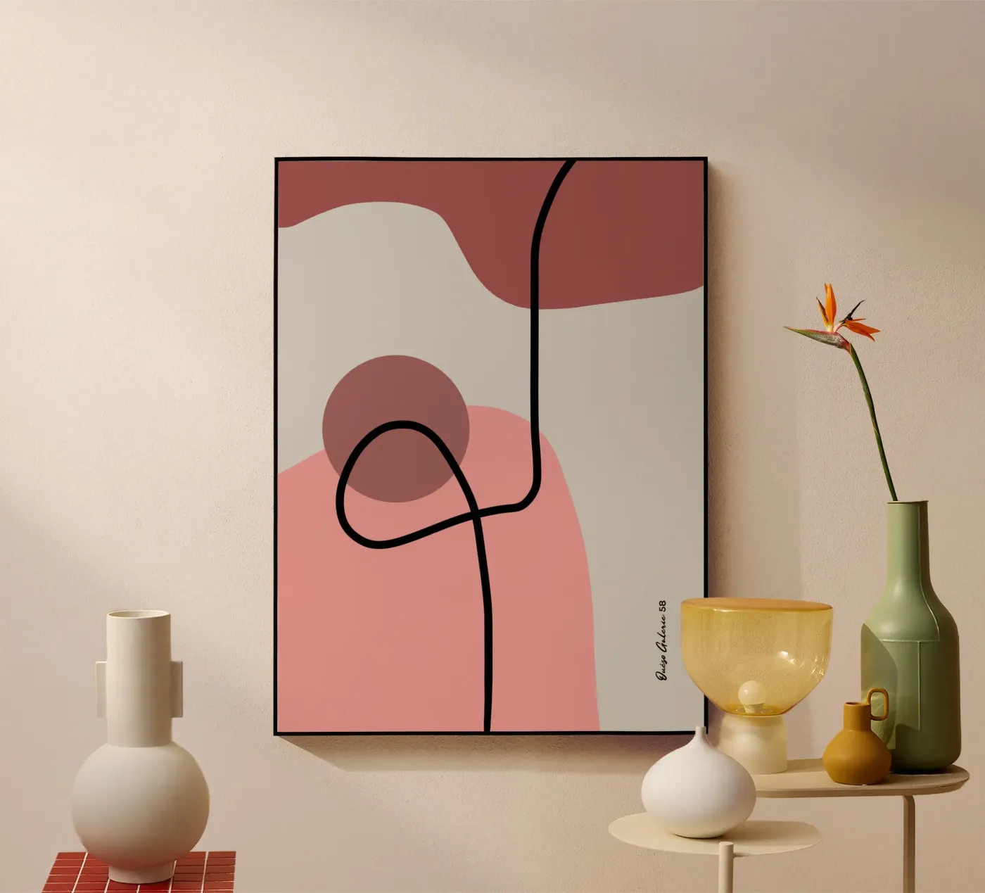 Moonlit Petals acrylic glass by Mike Leymi