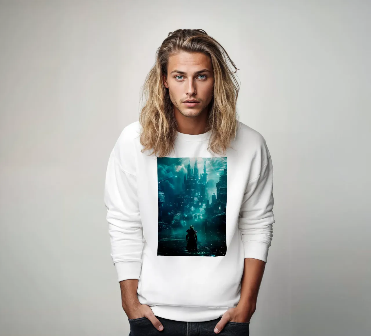 underwater cityscape felpa da CreativeStudio