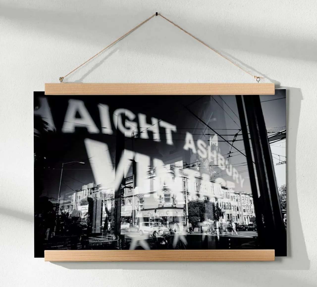San Francisco poster con telaio in plastica da Flo Klein
