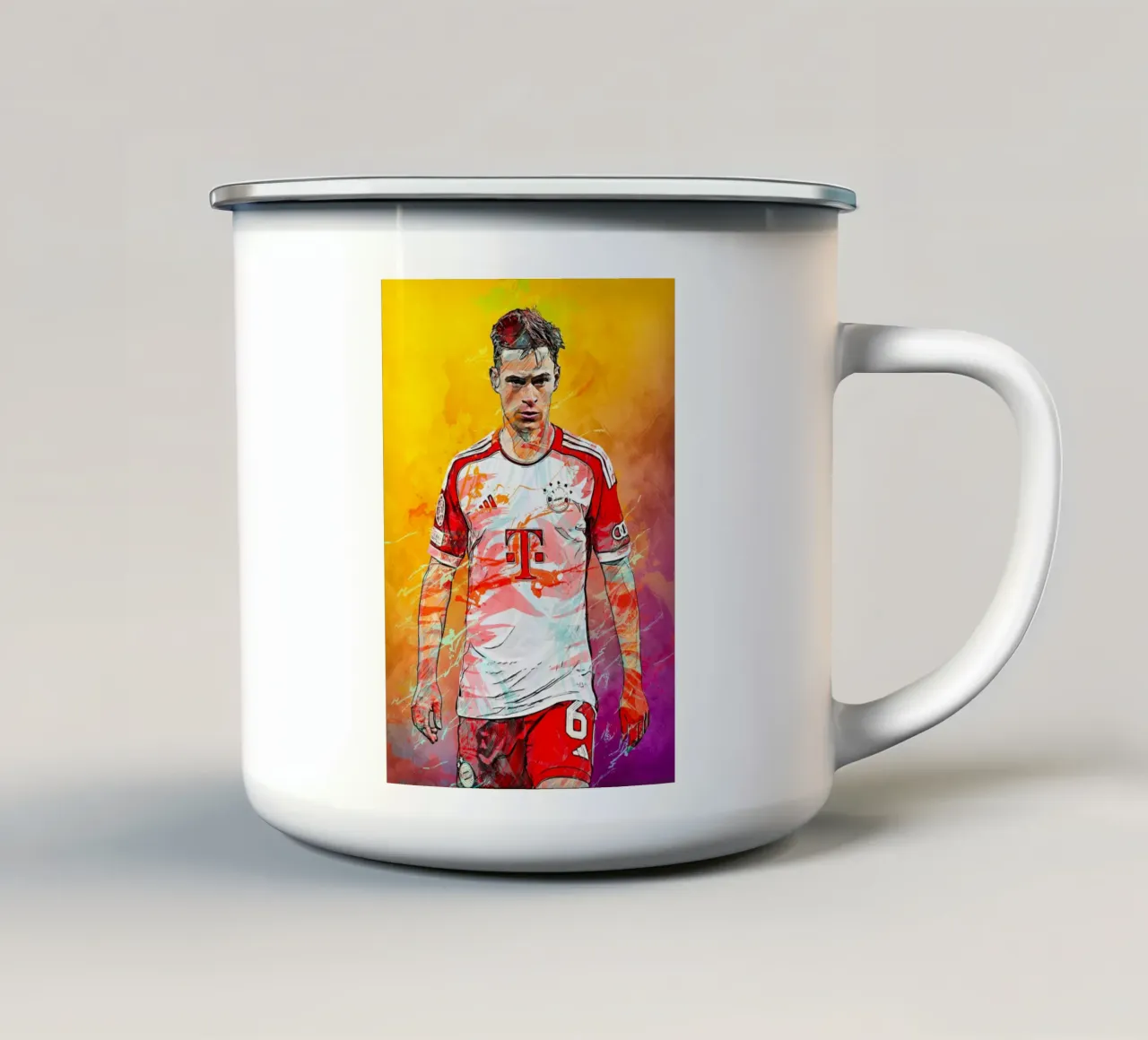 Joshua Kimmich Emaille Tasse von tenten
