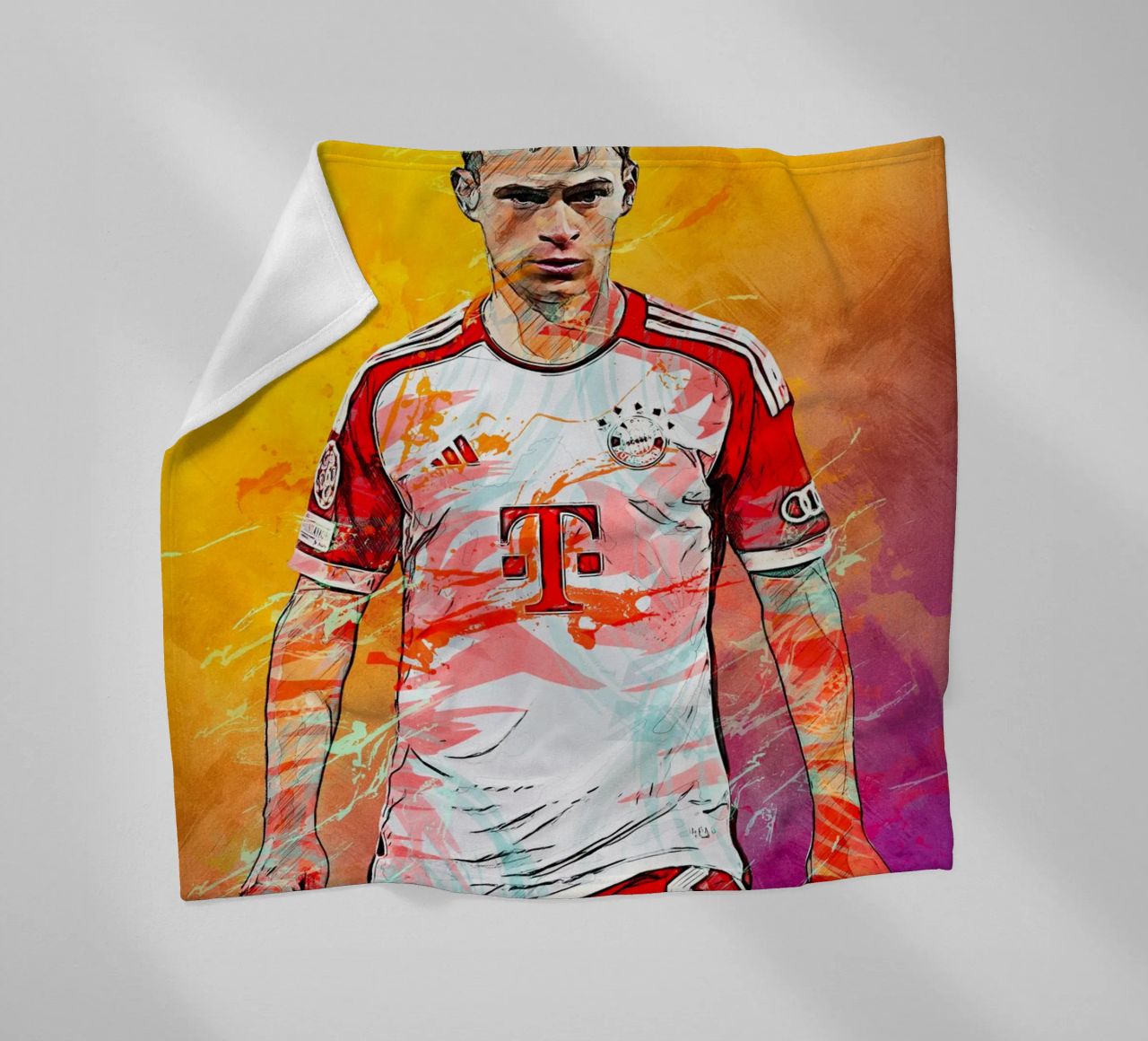 Joshua Kimmich coperta in pile da tenten