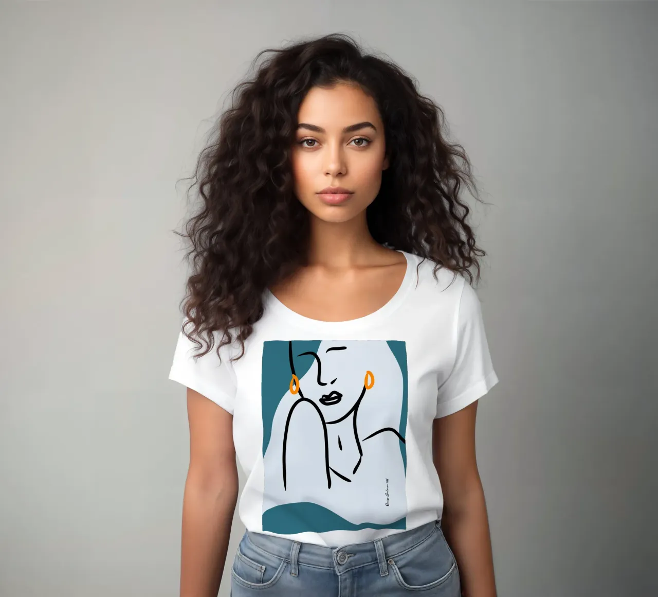 Silver Drift women's fitted t-shirt by Mike Leymi