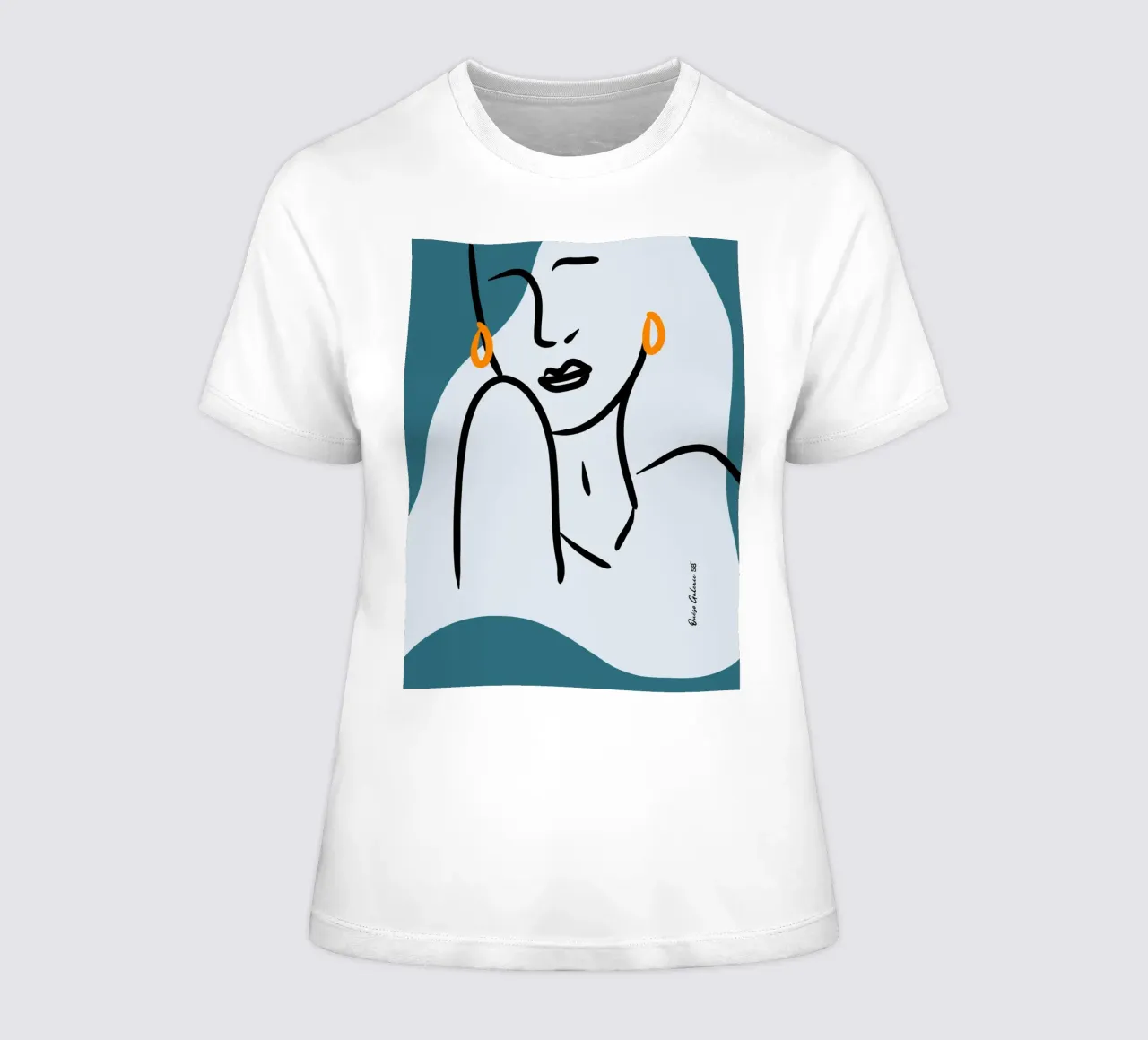 Silver Drift women's fitted t-shirt by Mike Leymi