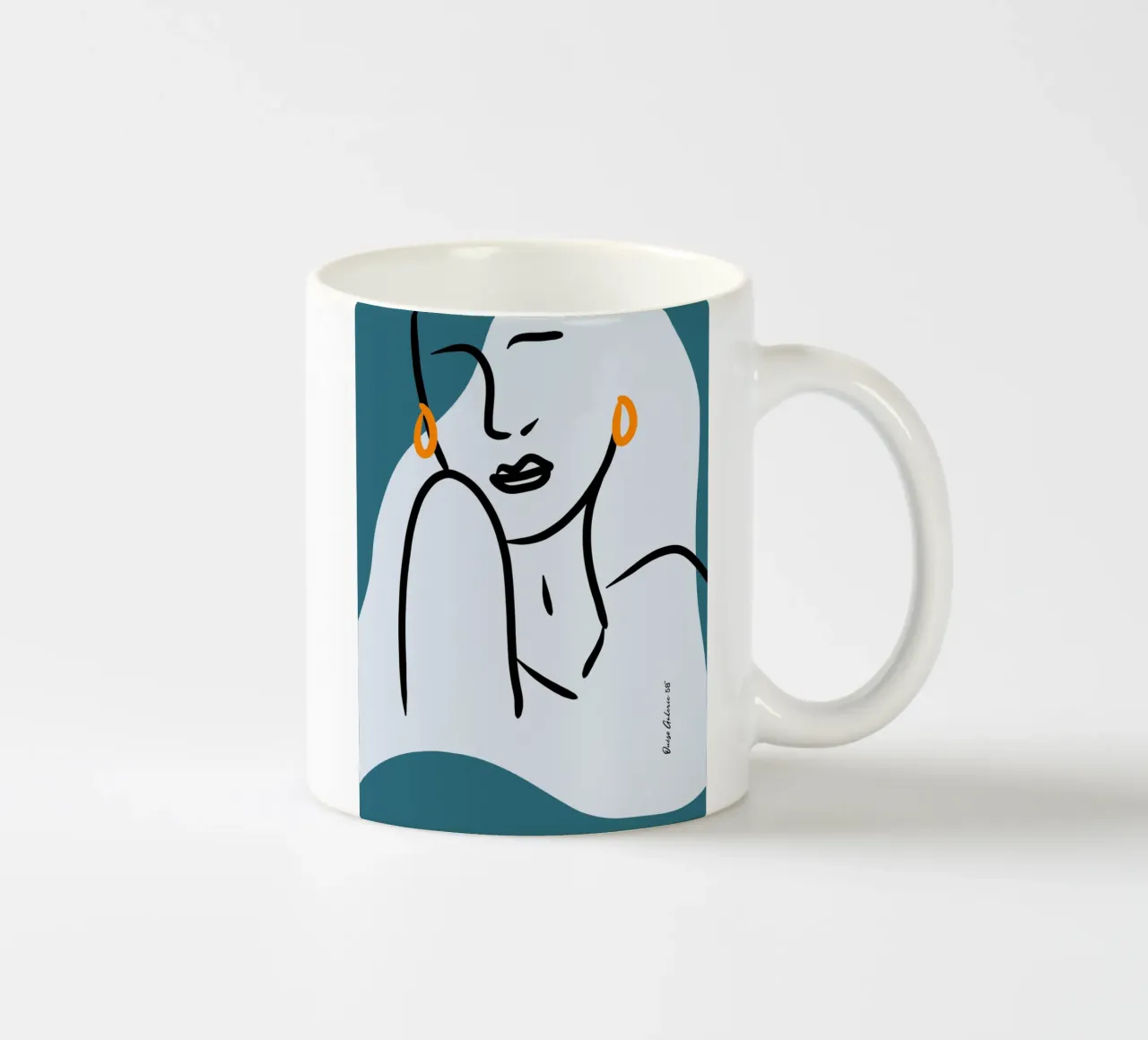Silver Drift tazza in ceramica da Mike Leymi