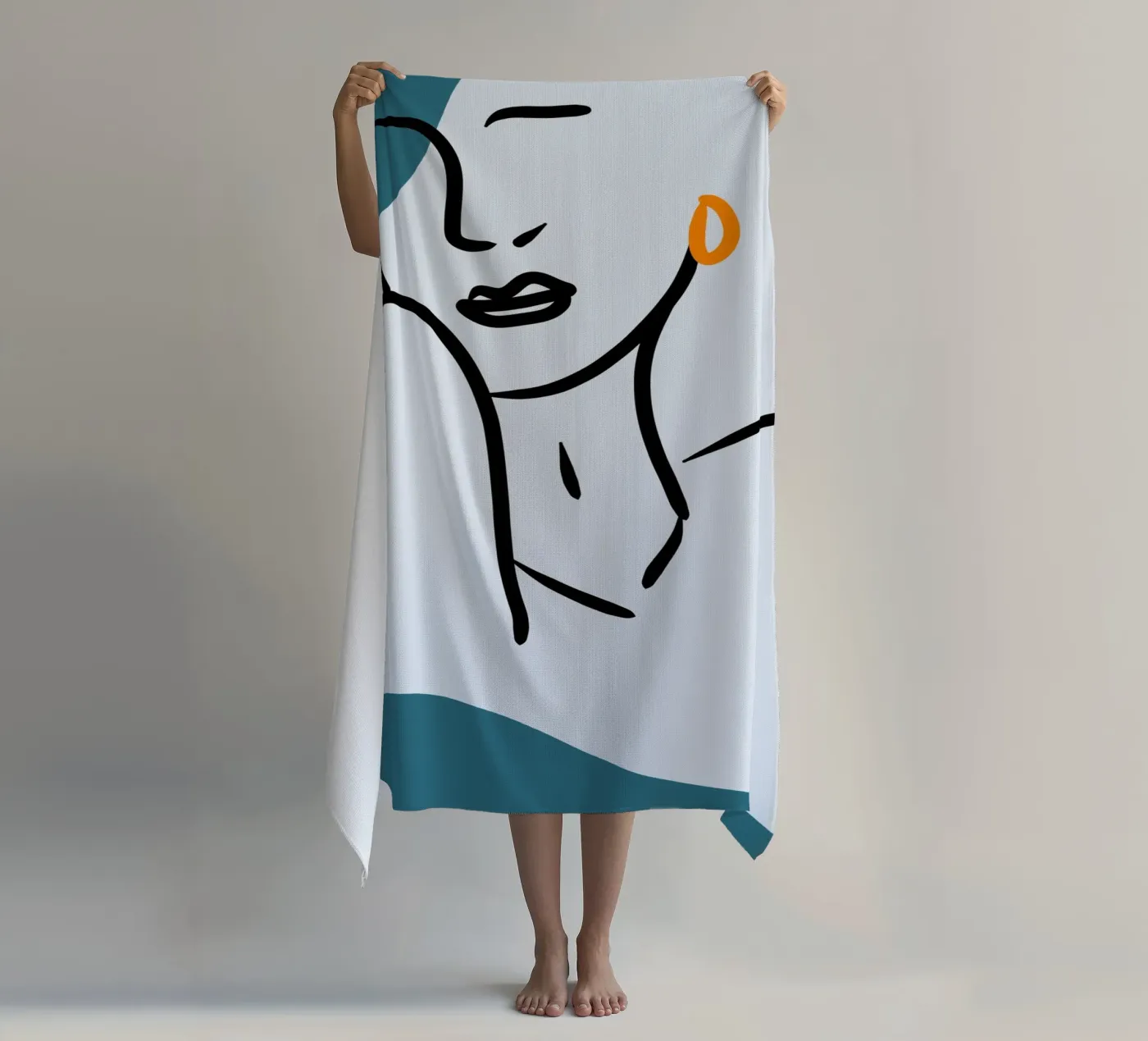 Silver Drift strandhanddoek van Mike Leymi