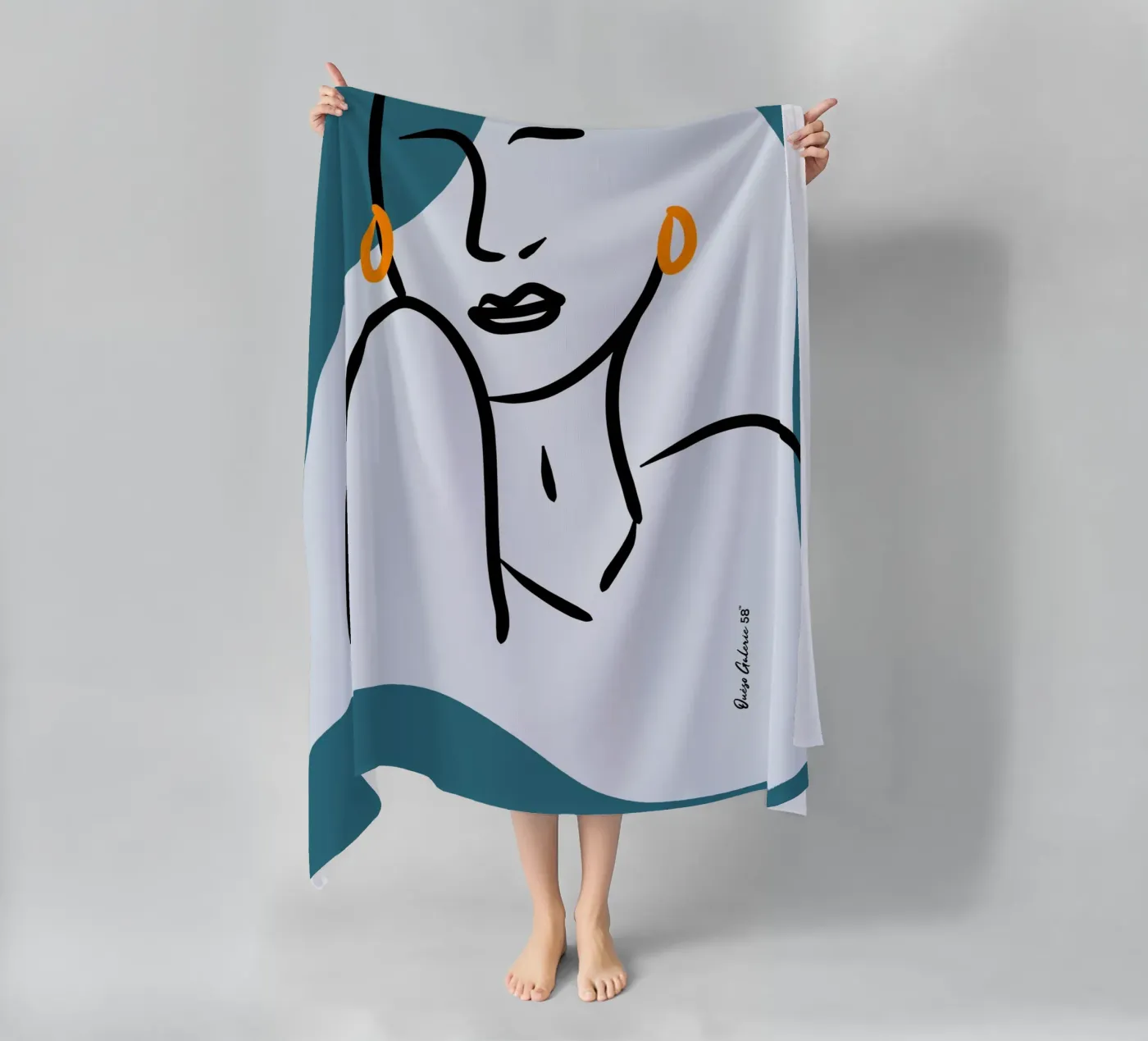 Silver Drift strandhanddoek van Mike Leymi