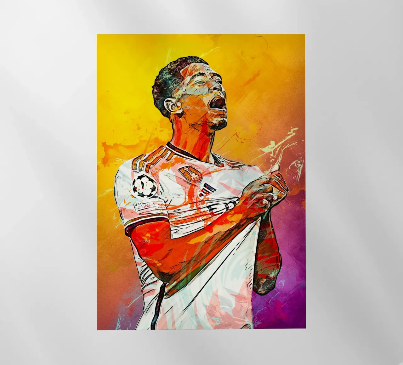 Jude Bellingham Real Madrid 3 pellicola backlit da tenten
