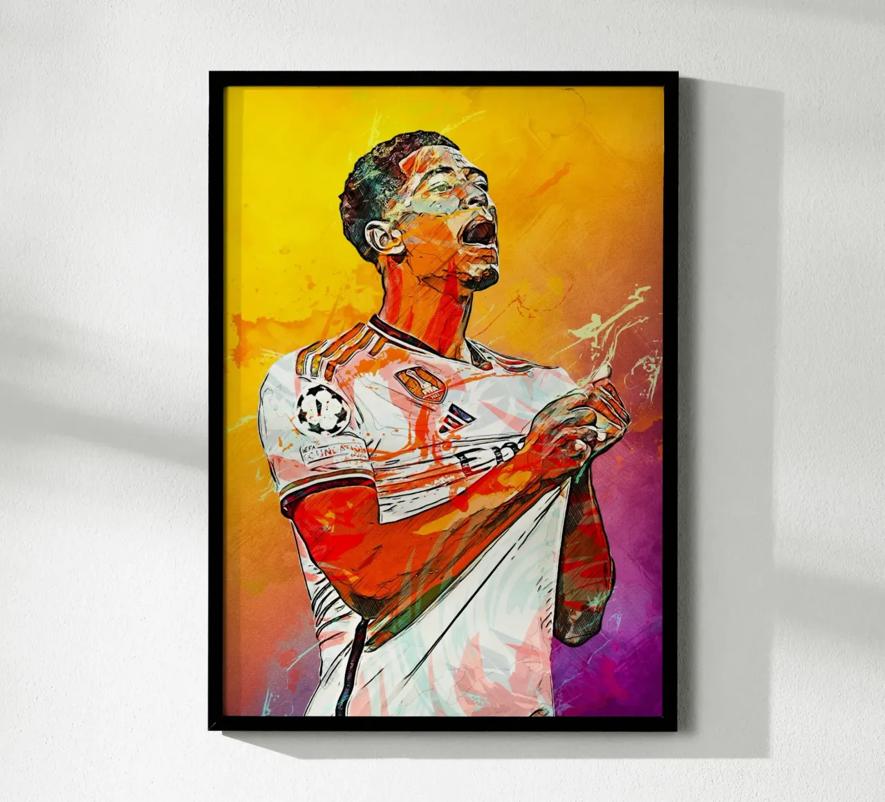 Jude Bellingham Real Madrid 3 carta hahnemühle da tenten