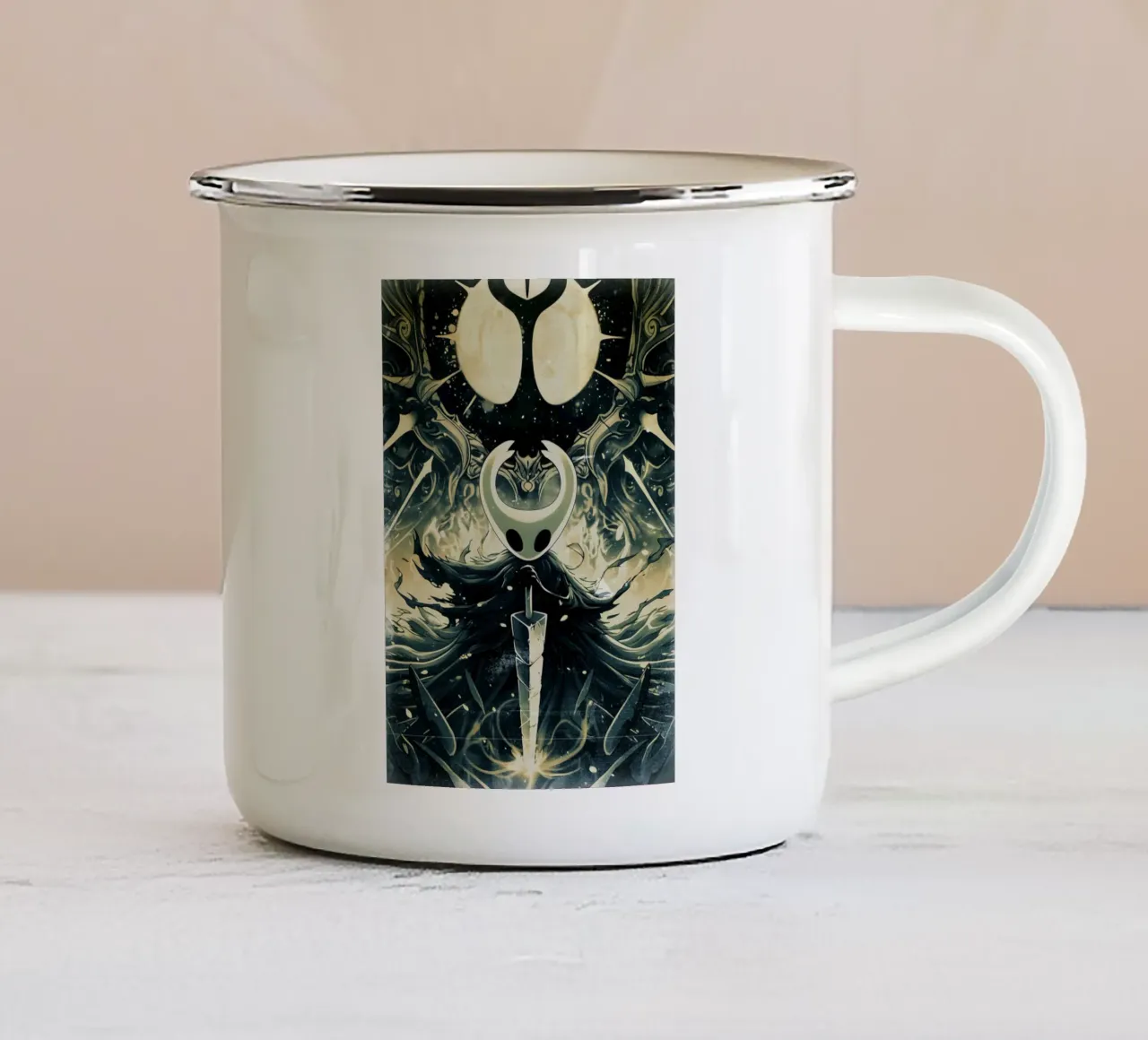 The Knight from Hollow Knight tazza in smalto da CreativeStudio