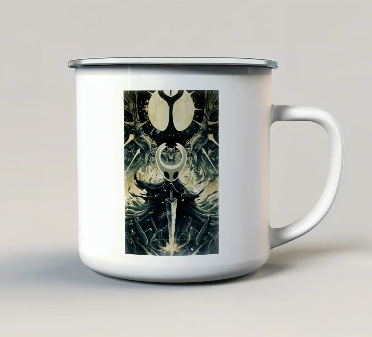 The Knight from Hollow Knight tazza in smalto da CreativeStudio