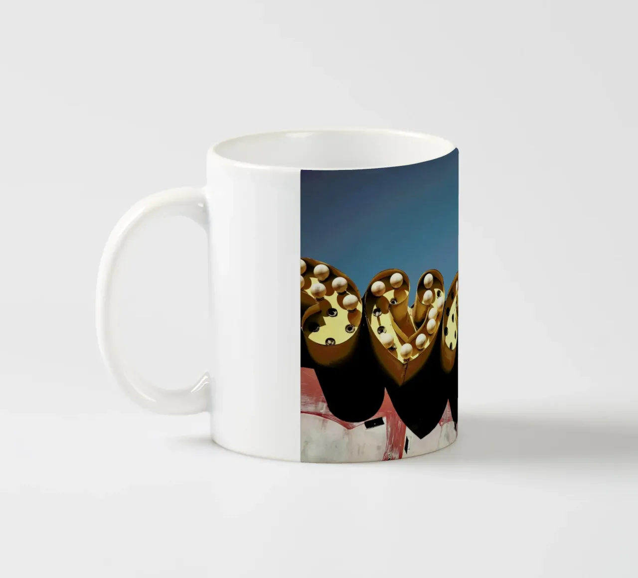 Vegas tazza in ceramica da Flo Klein