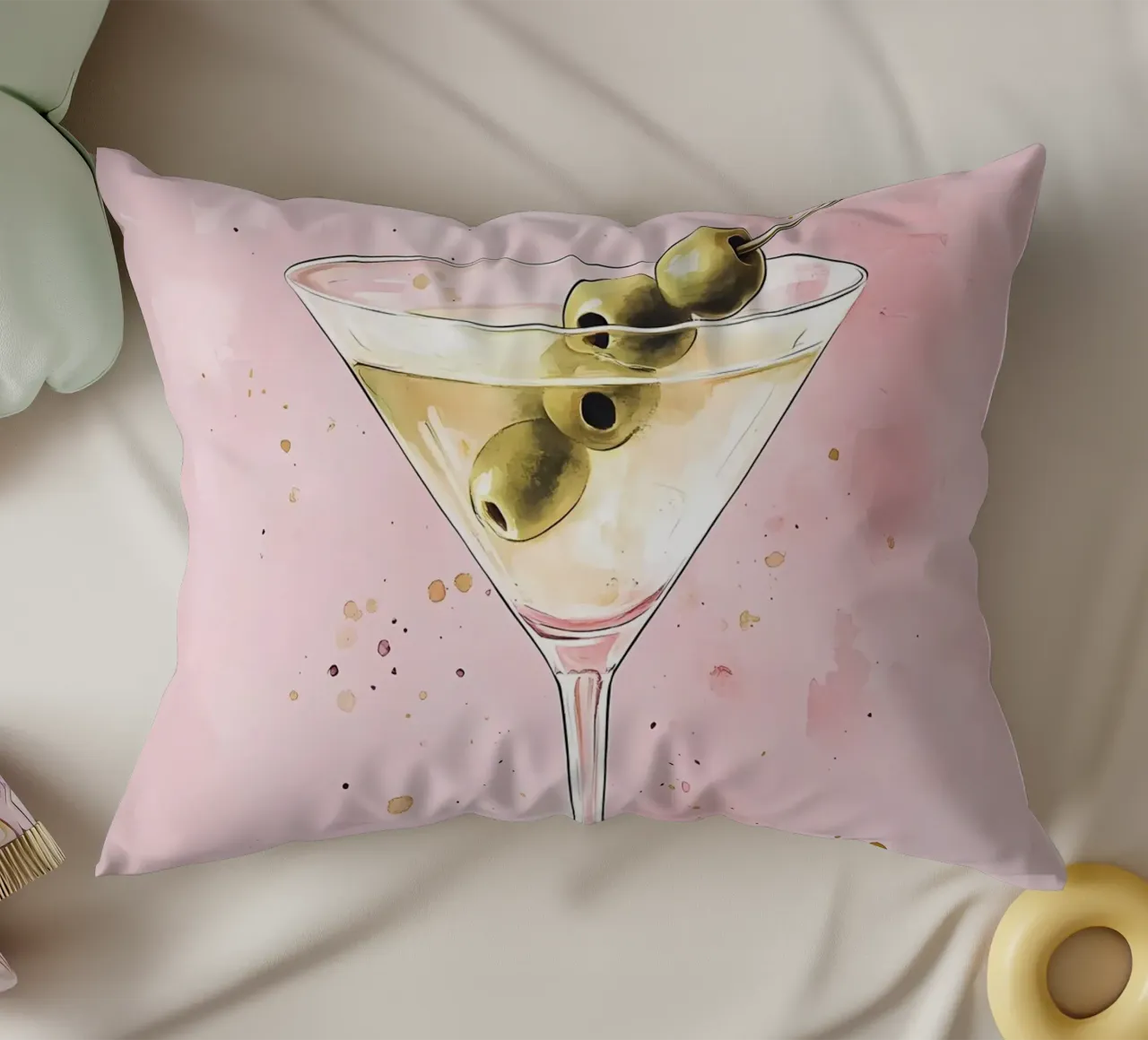 Martini decorative cushion by IamHomeStudio