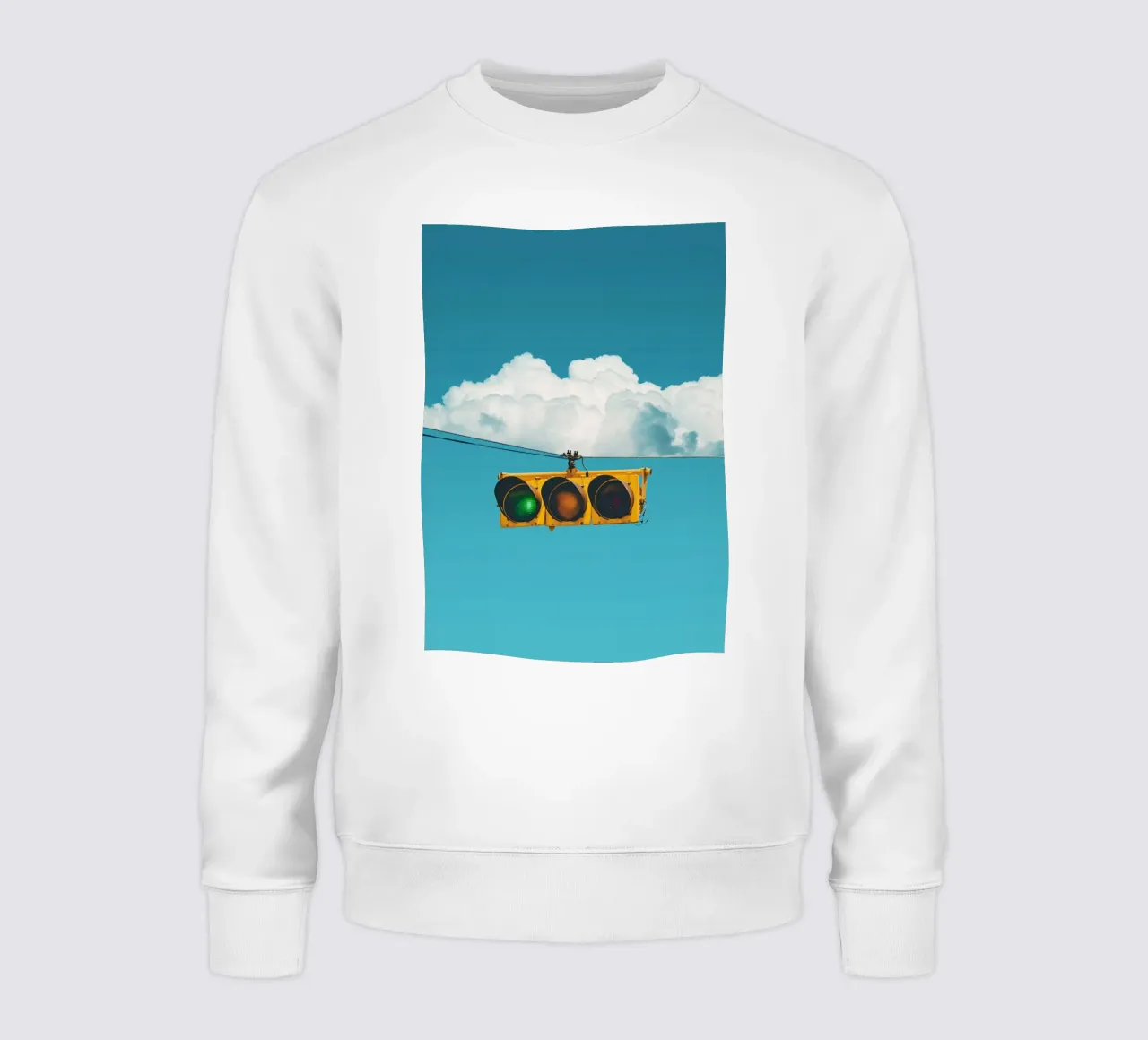 Semaforo e nuvole felpa da arizrab