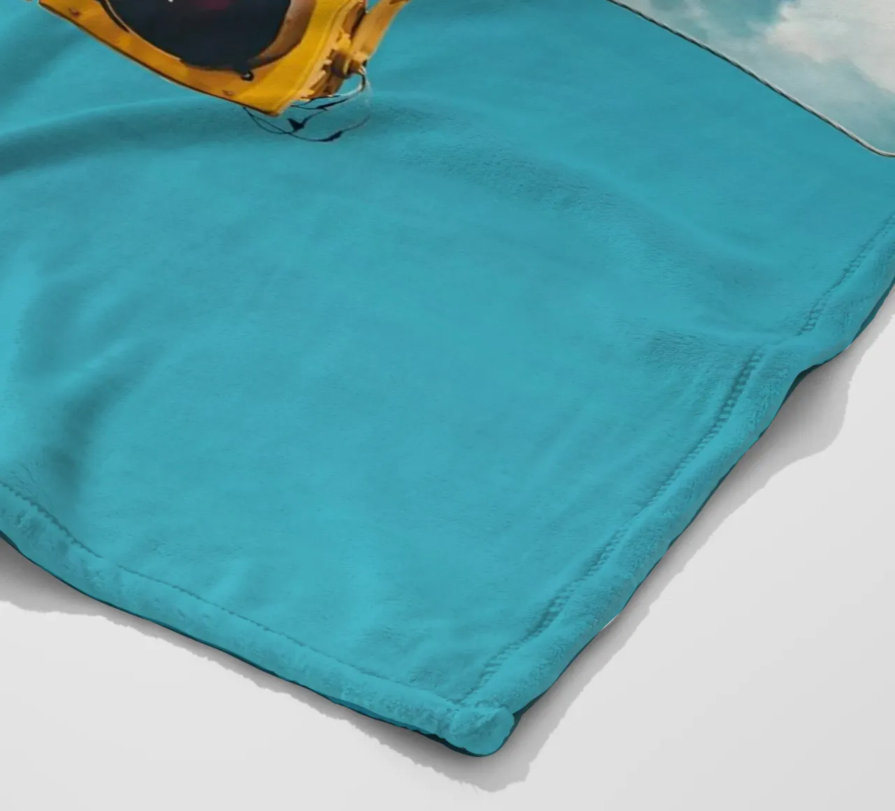 Traffic Light And Clouds fleece blanket by arizrab