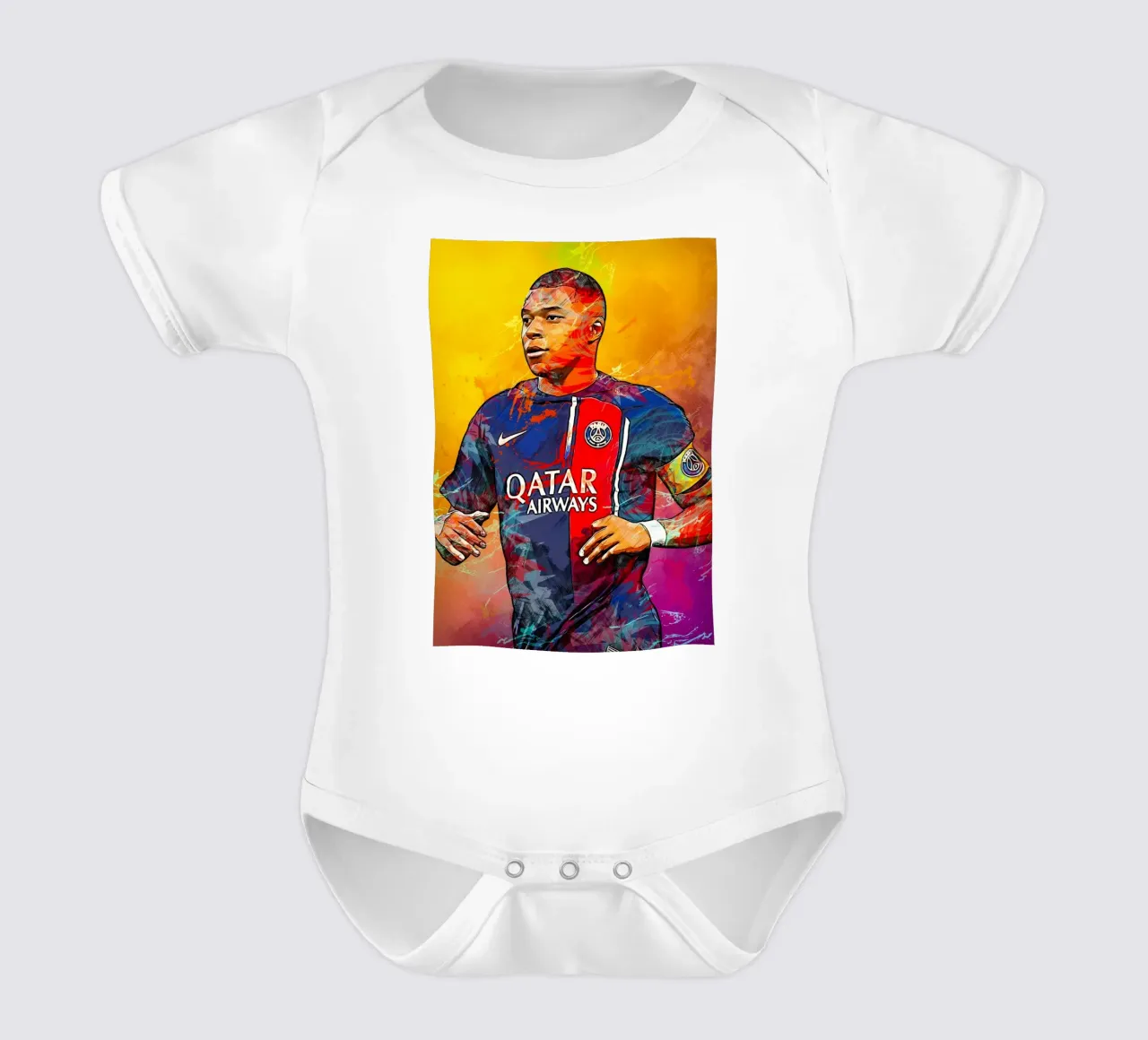Kylian Mbappe body neonato maniche corte da tenten
