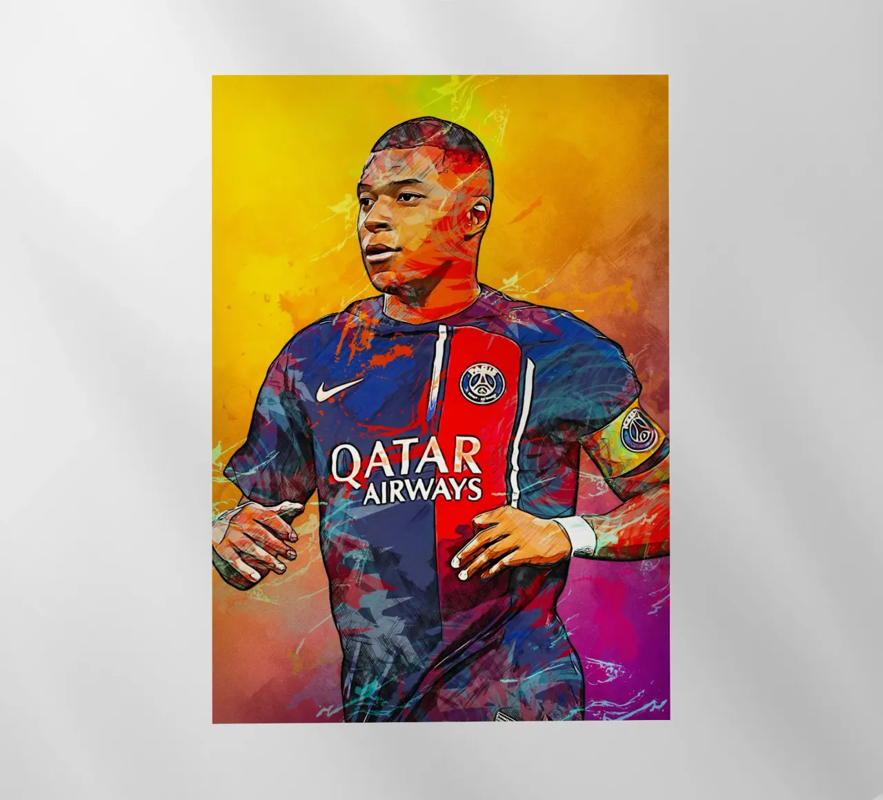 Kylian Mbappe pellicola backlit da tenten