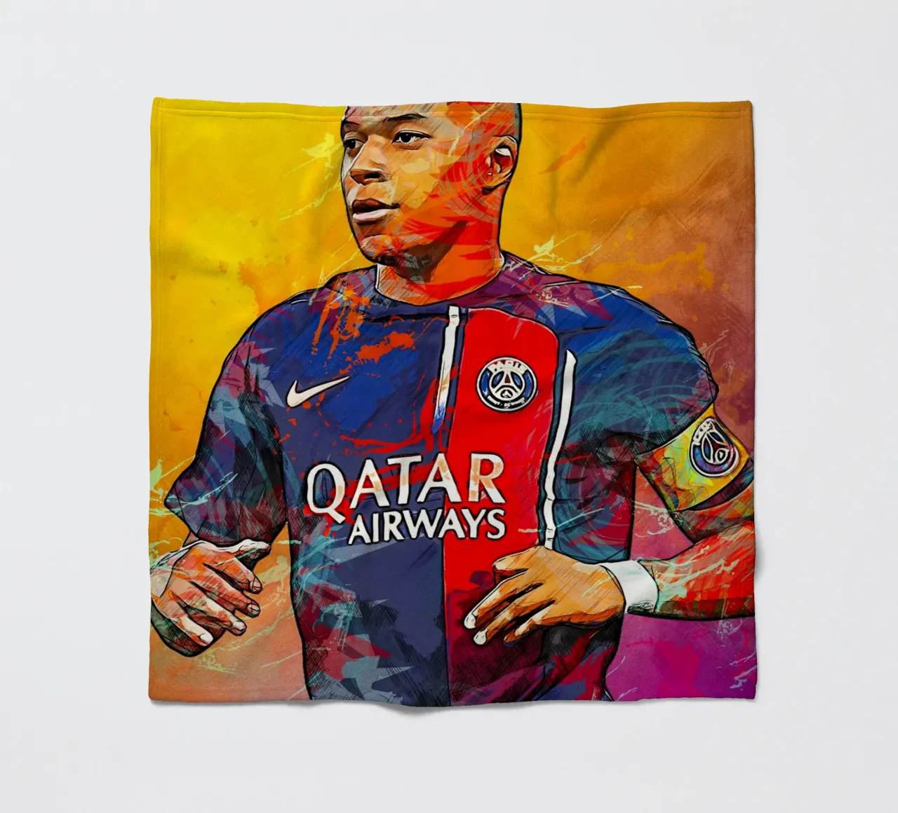 Kylian Mbappe coperta in pile da tenten