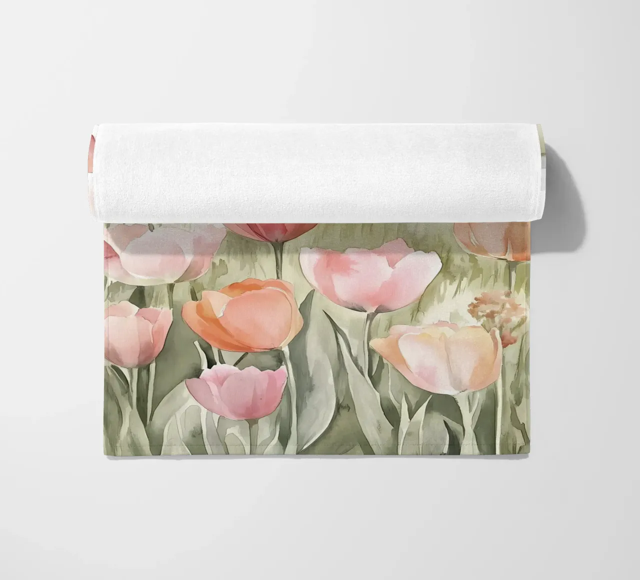 Tulips beach towel by IamHomeStudio
