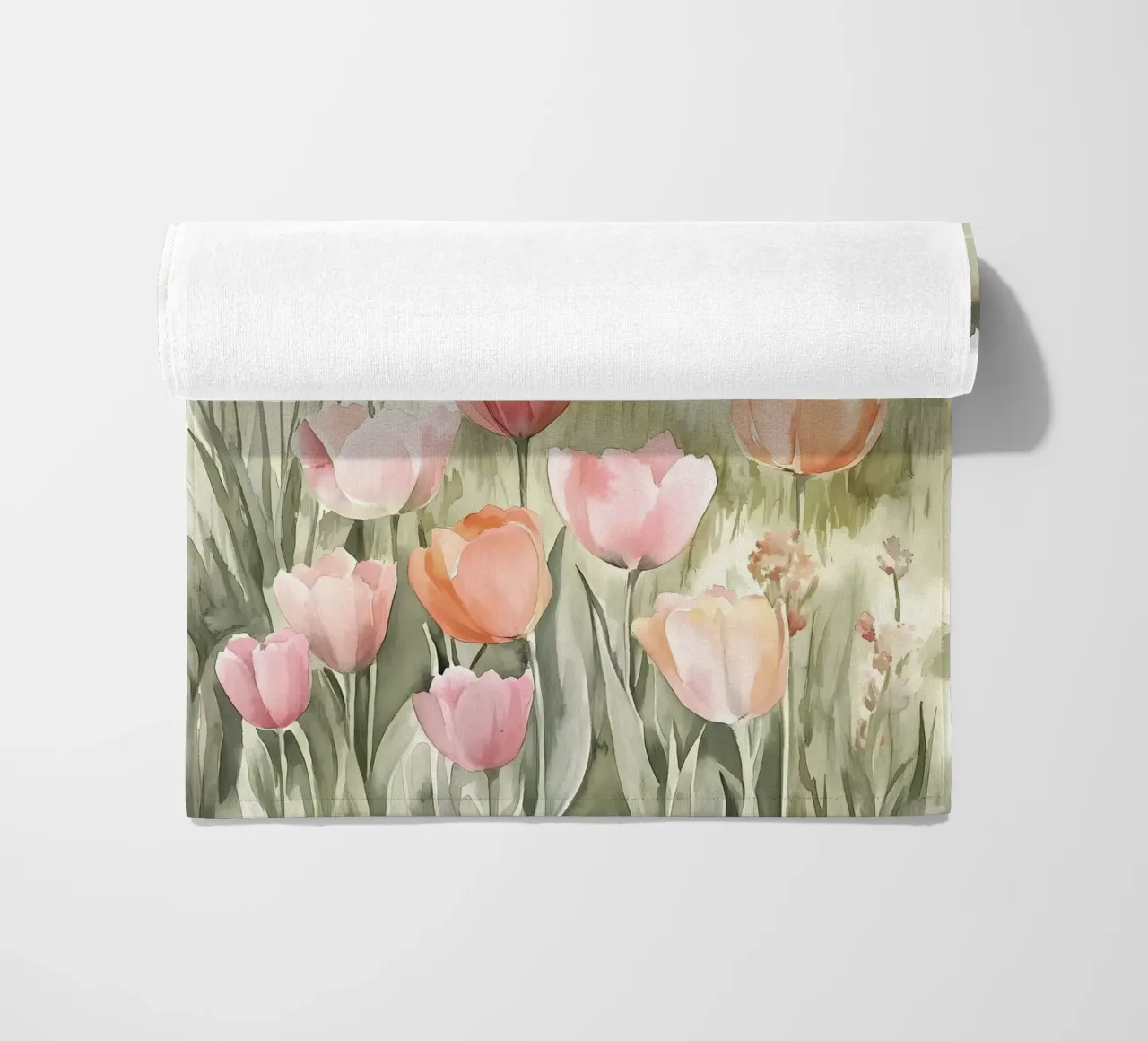 Tulips beach towel by IamHomeStudio