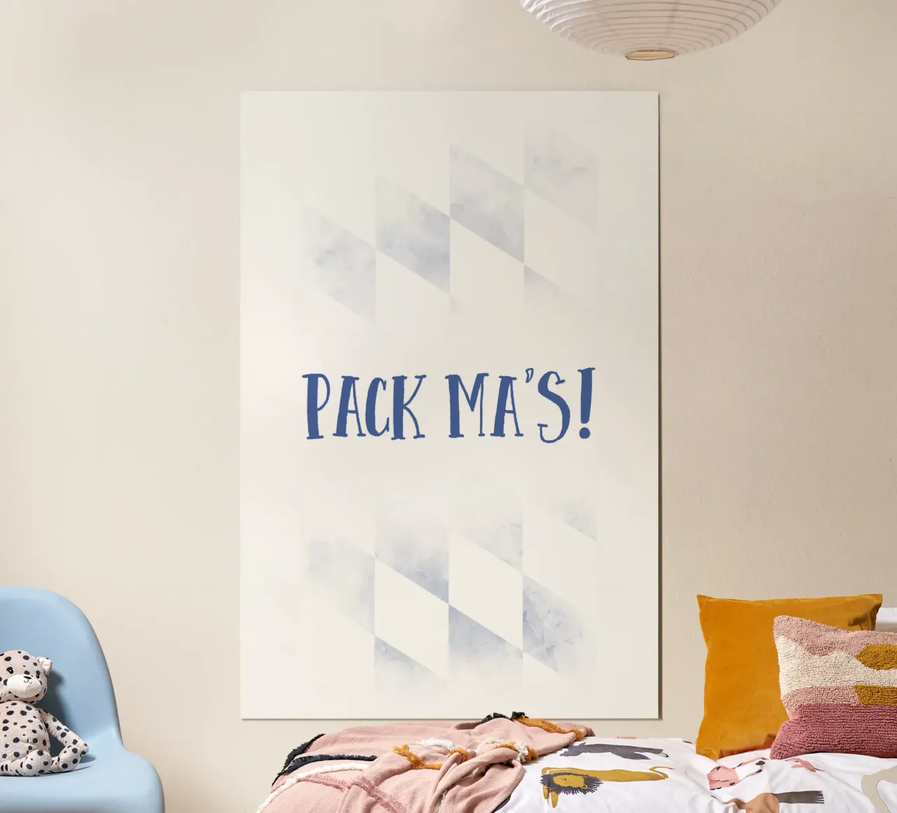 Typisch Bayern PACK MA'S poster con telaio in legno da Melanie Viola