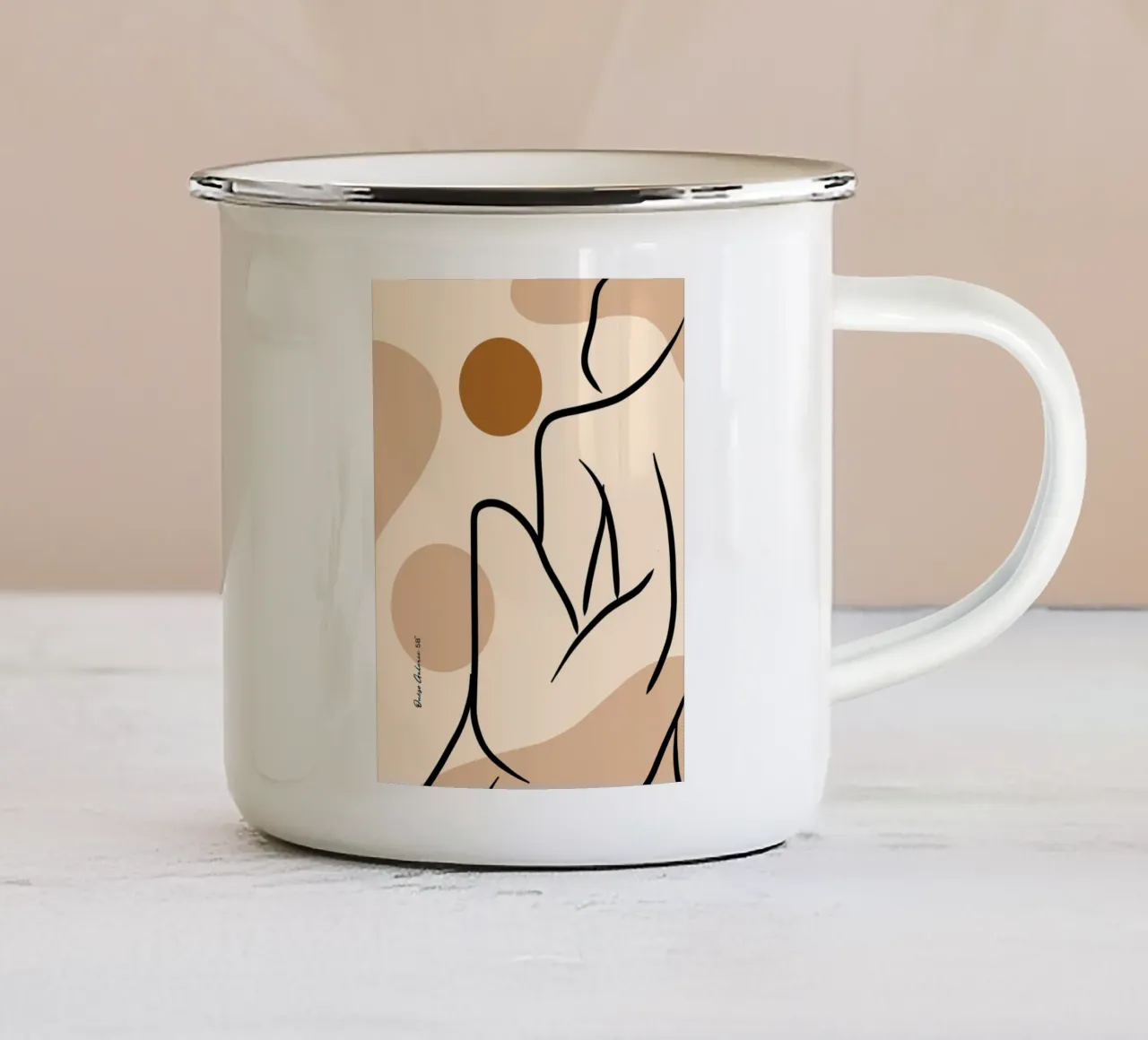 Delicate Fade tazza in smalto da Mike Leymi