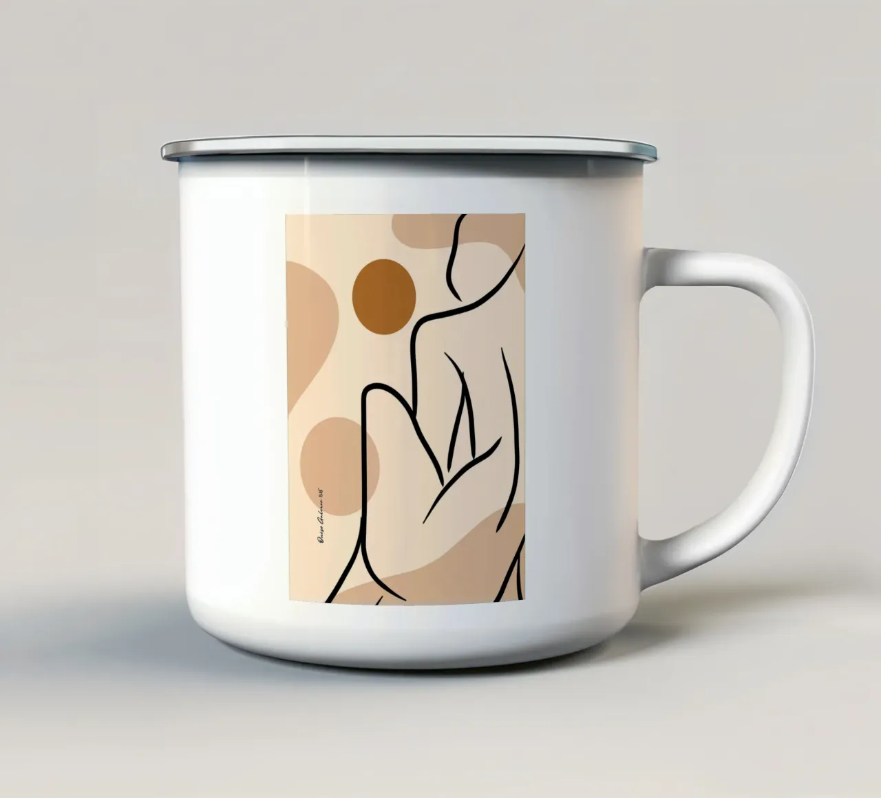 Delicate Fade tazza in smalto da Mike Leymi